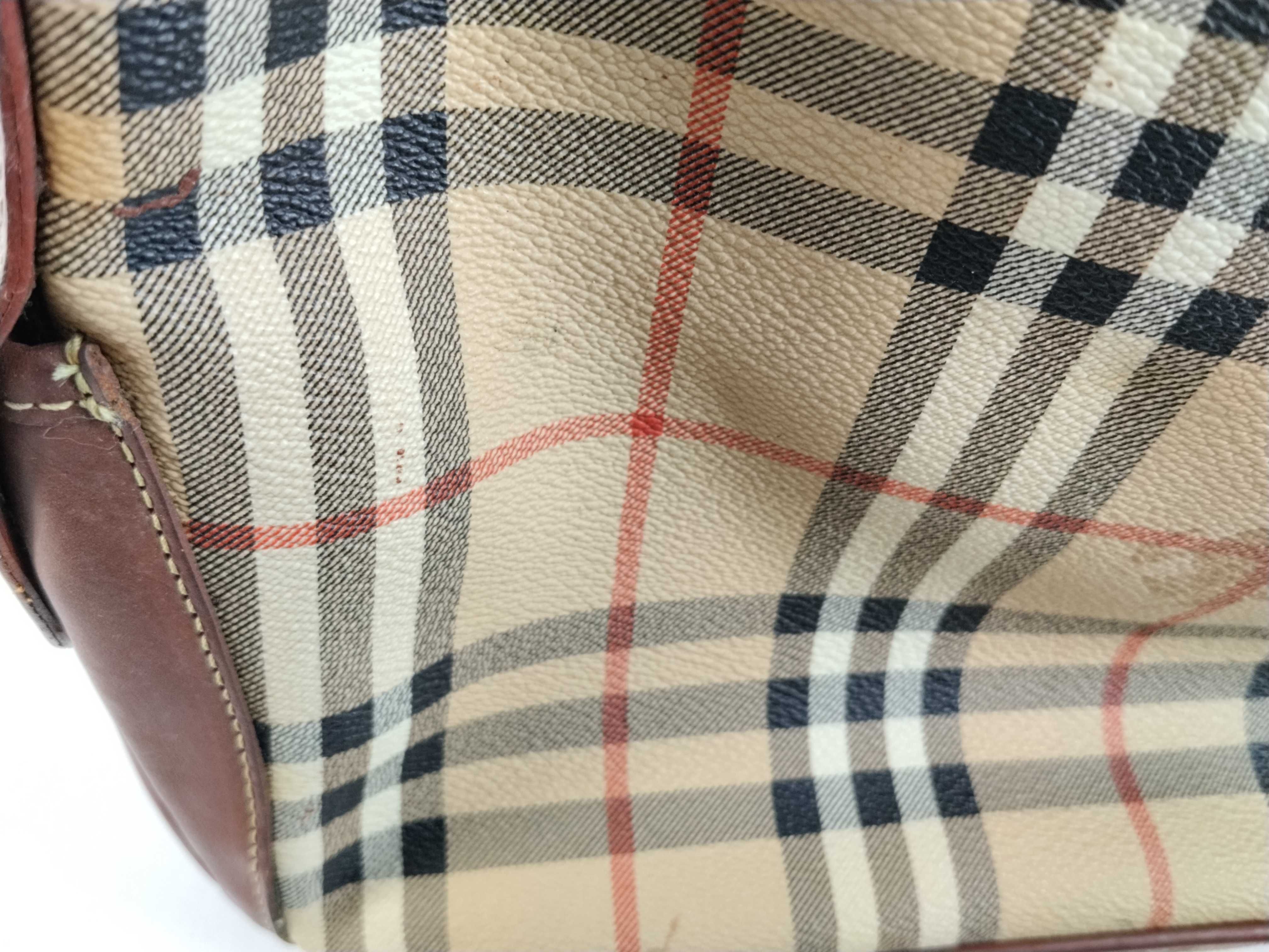 Nova Check Drawstring Shadow Horse Shoulder Bag — view 14