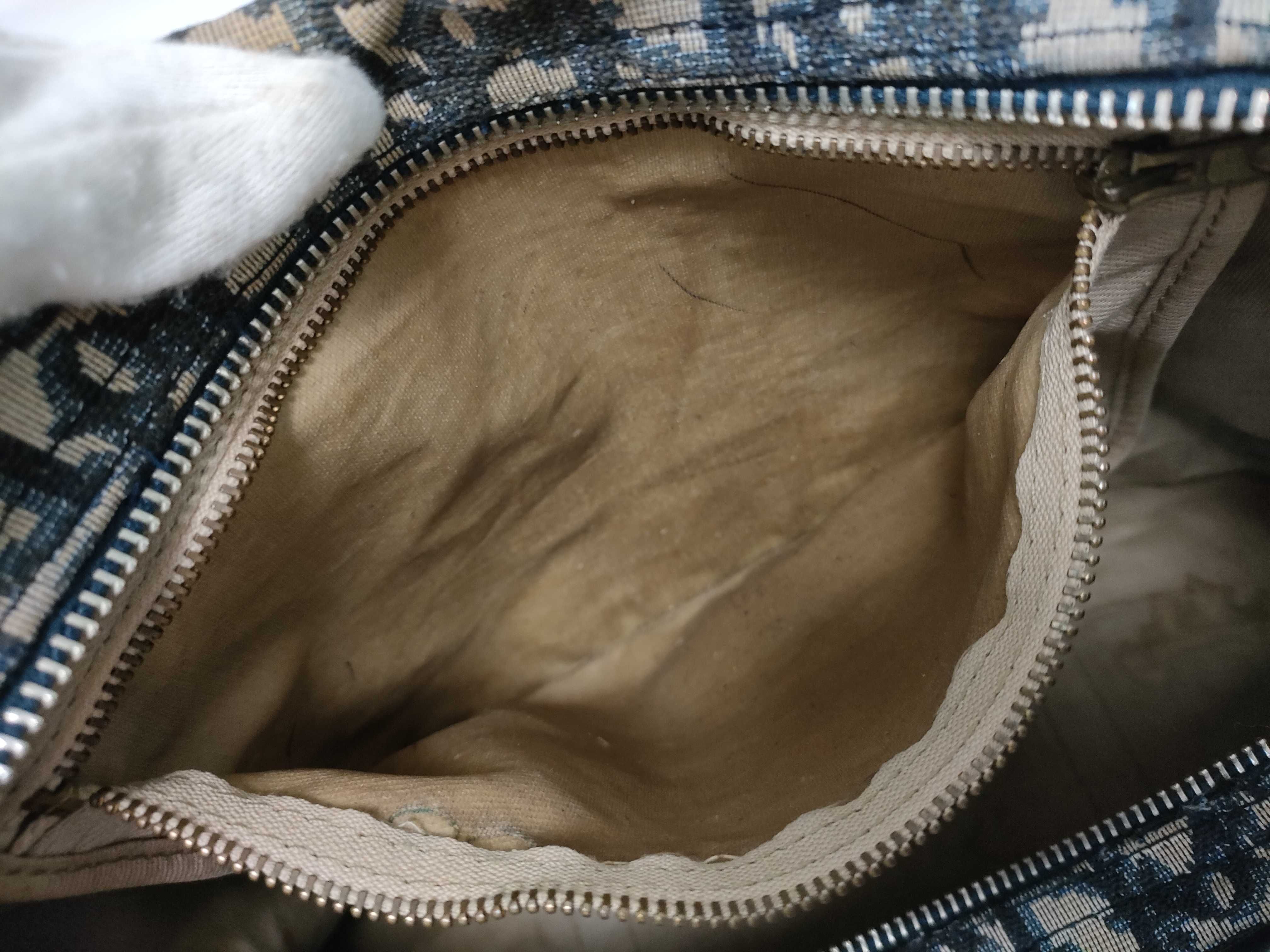 Trotter Canvas Boston Bag, Navy — view 11