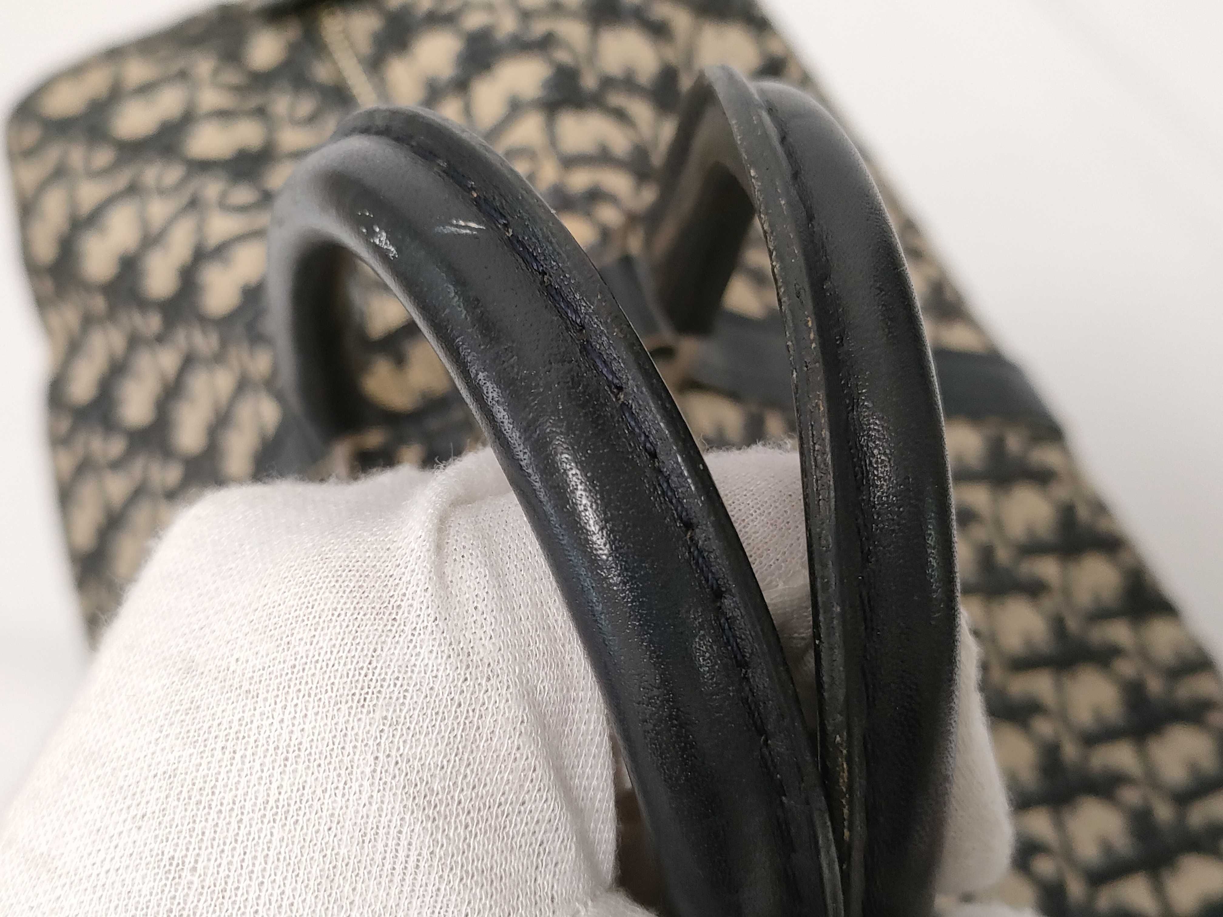 Trotter Canvas Boston Bag, Navy — view 6