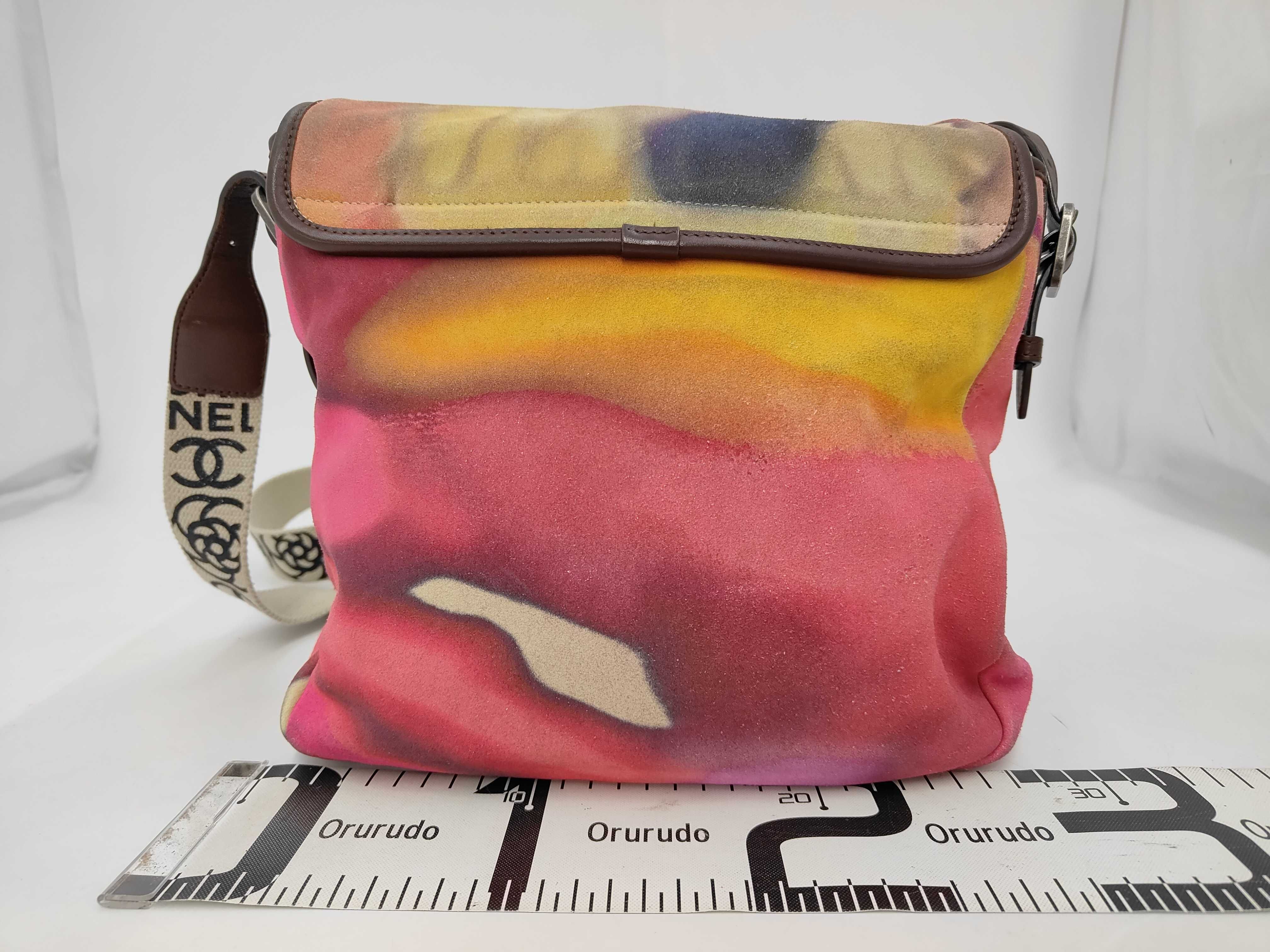 Coco Mark Suede Shoulder Bag Flower Power Multicolor Shoulder Bag — view 2