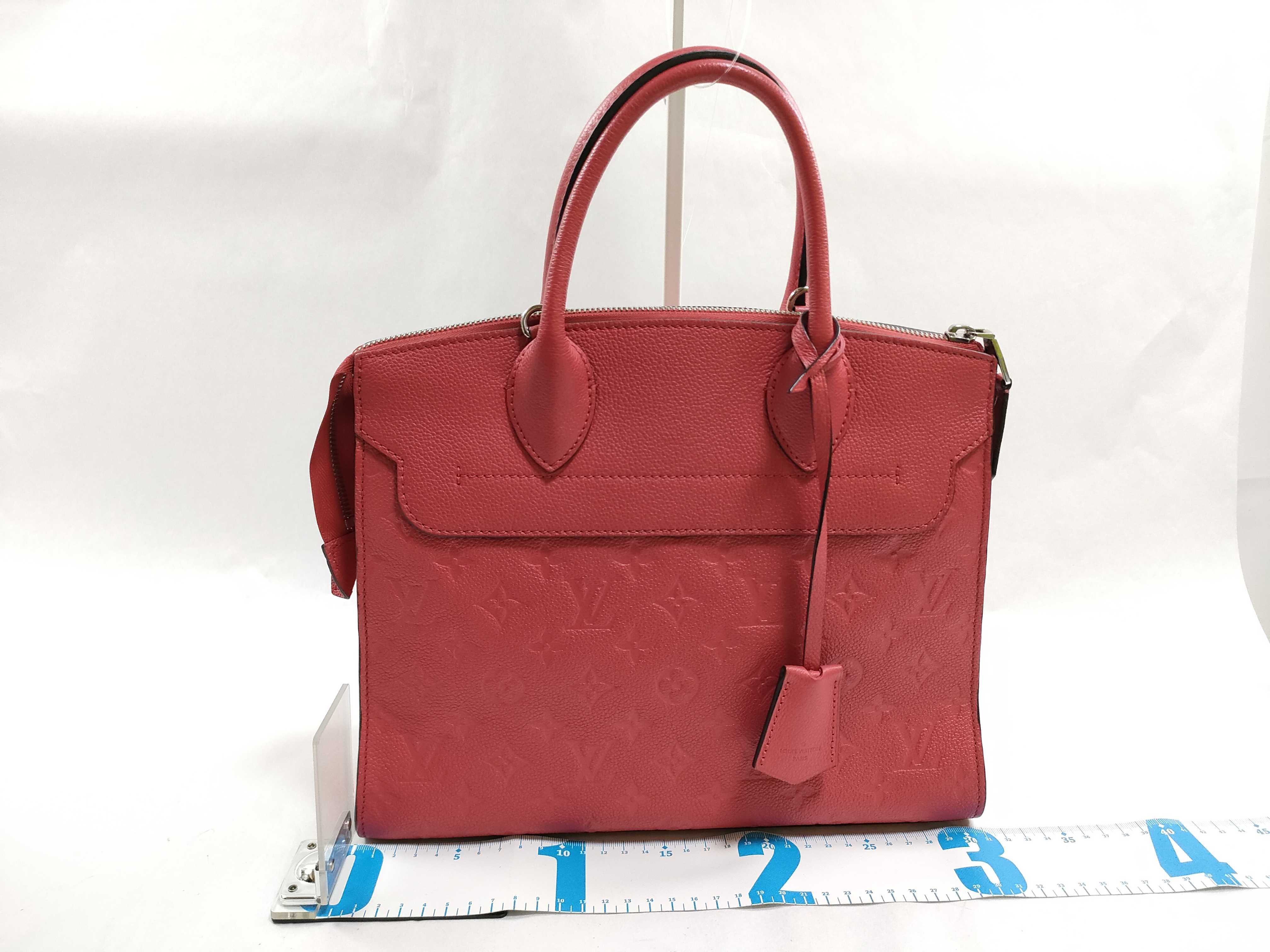 Monogram Empreinte Pont Neuf MM 2-Way Handbag/Shoulder Bag (Red) — view 2