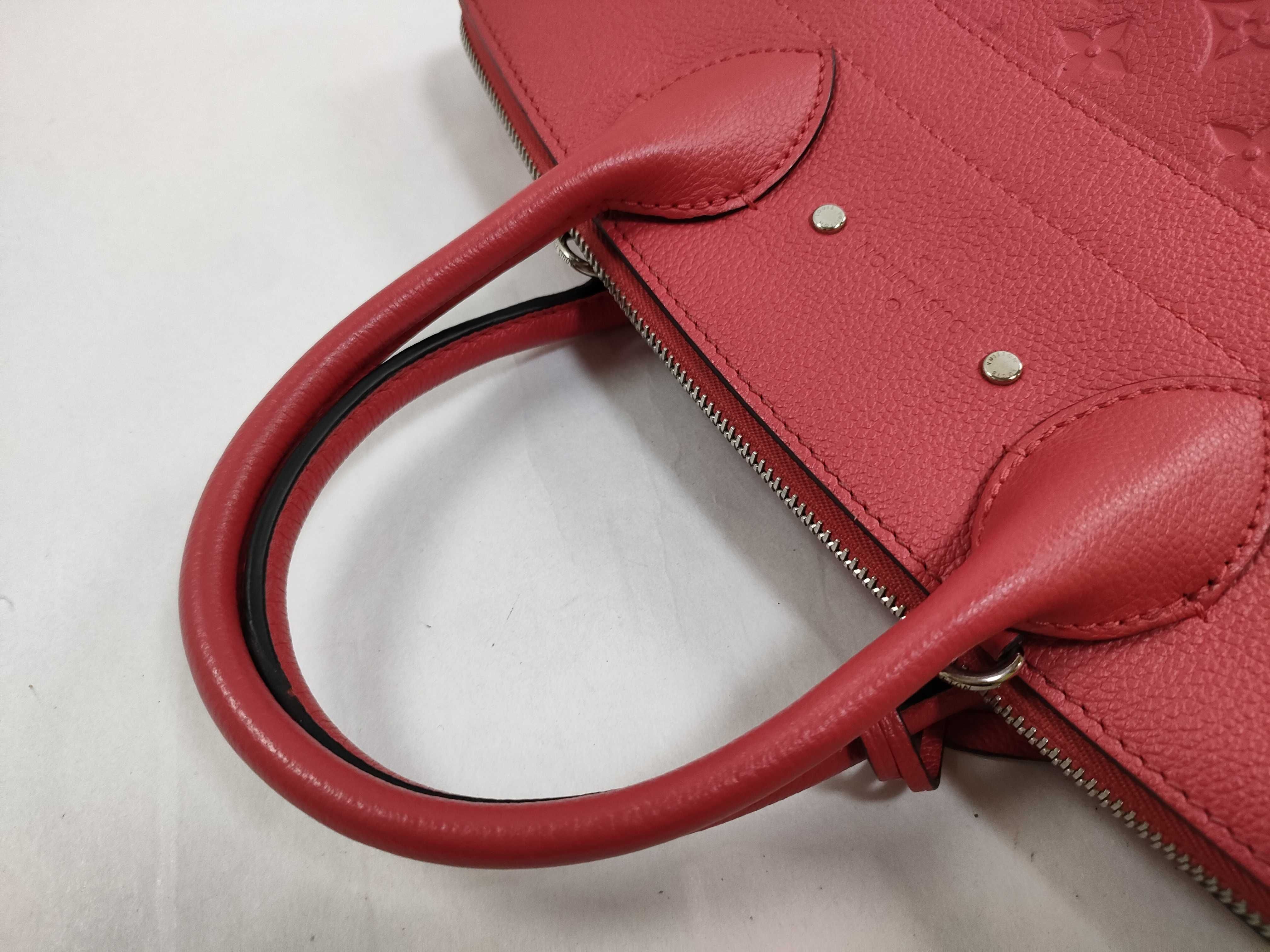 Monogram Empreinte Pont Neuf MM 2-Way Handbag/Shoulder Bag (Red) — view 3