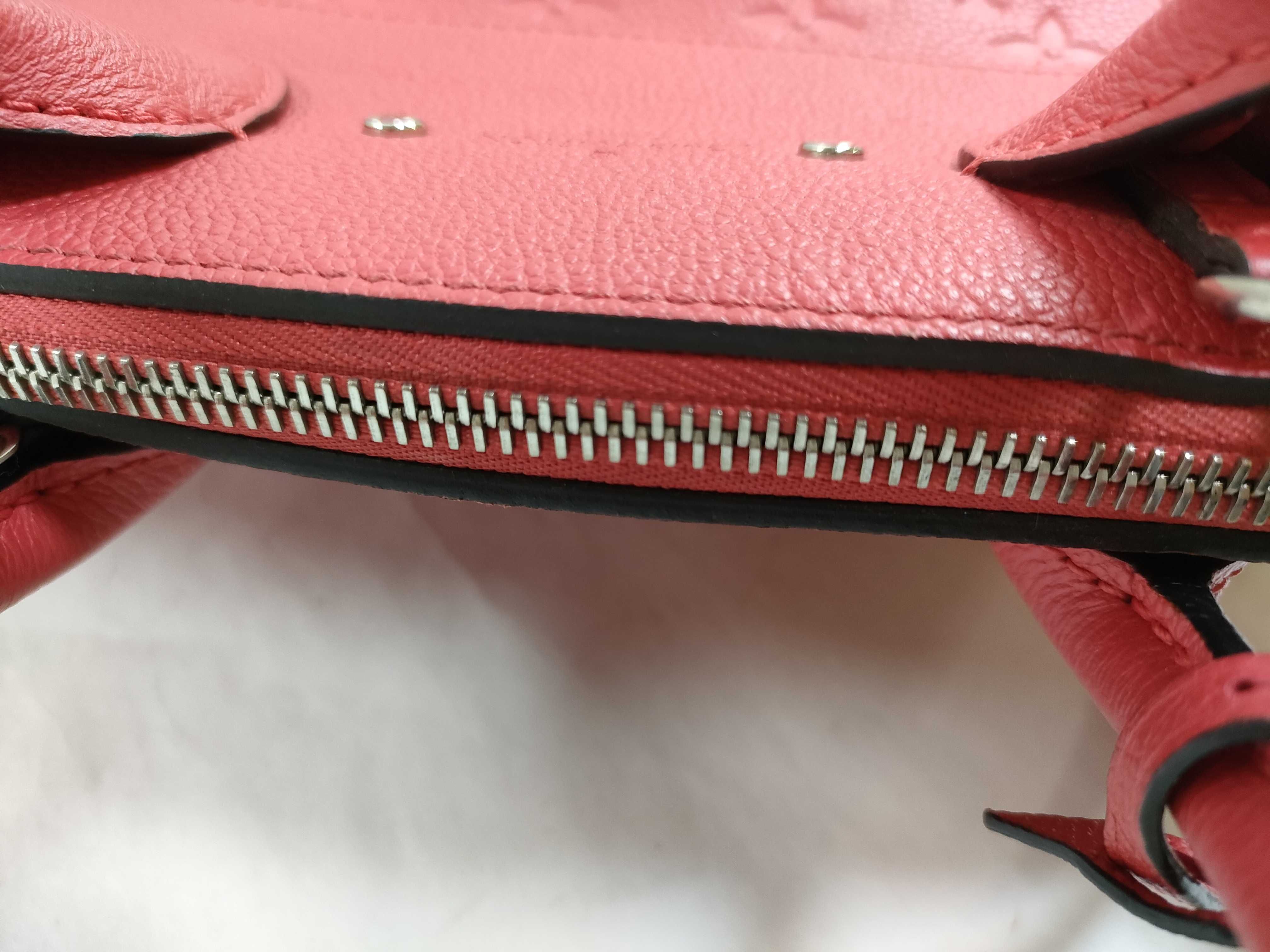 Monogram Empreinte Pont Neuf MM 2-Way Handbag/Shoulder Bag (Red) — view 6