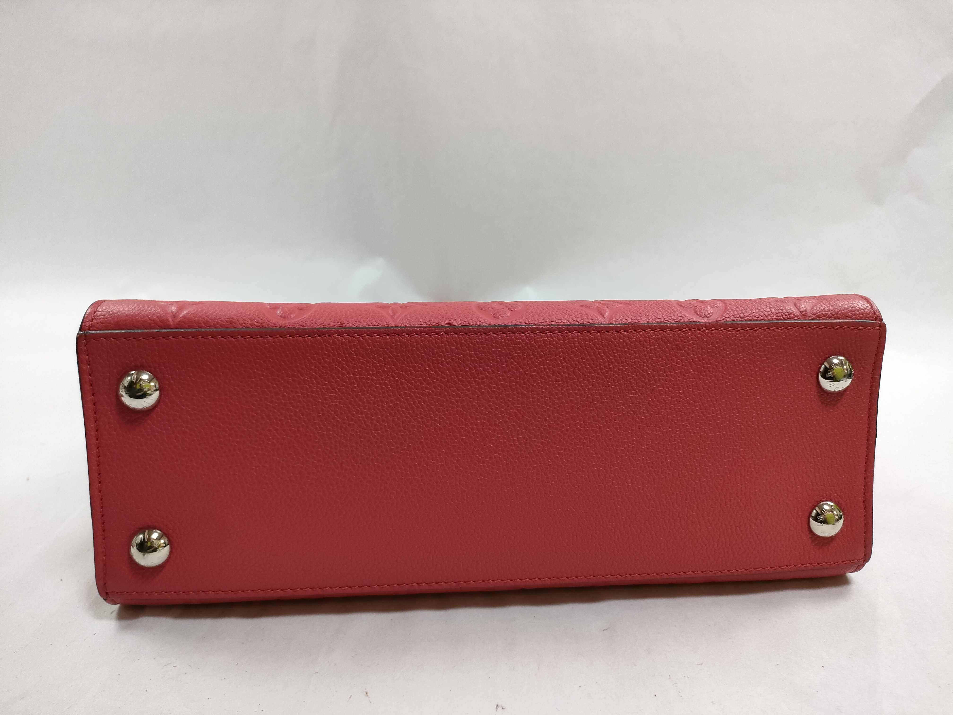 Monogram Empreinte Pont Neuf MM 2-Way Handbag/Shoulder Bag (Red) — view 9
