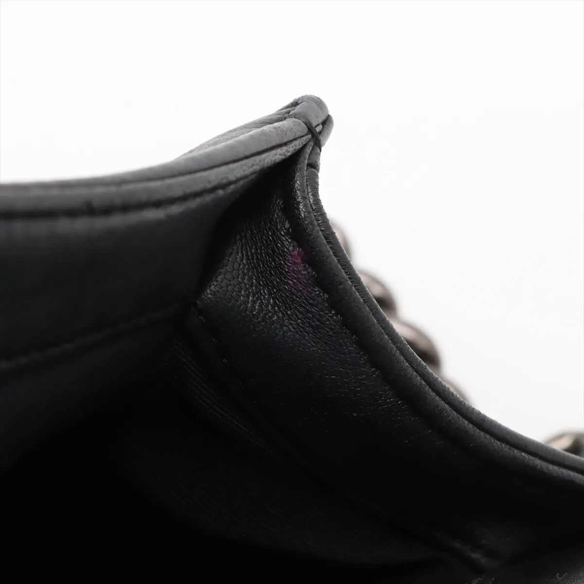 Boy Chanel 28 Large Lambskin Chain Shoulder Bag Navy Gunmetal Hardware 23359733 23rd Series A92193 — view 13