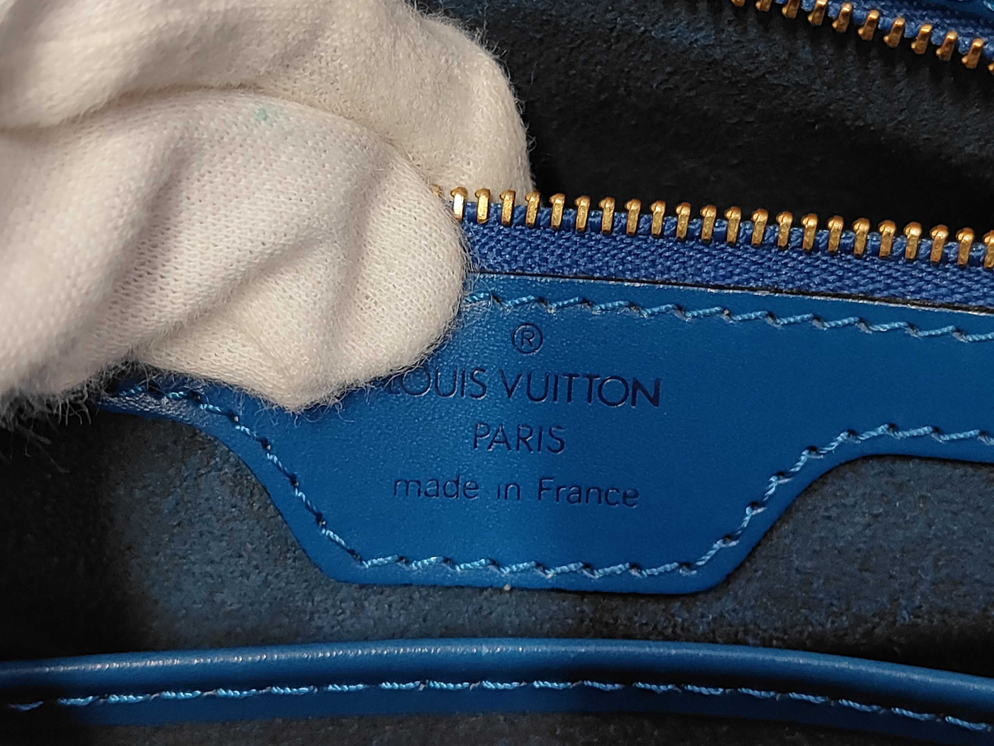 Epi Handbag Blue M52285 Tote Bag — view 9