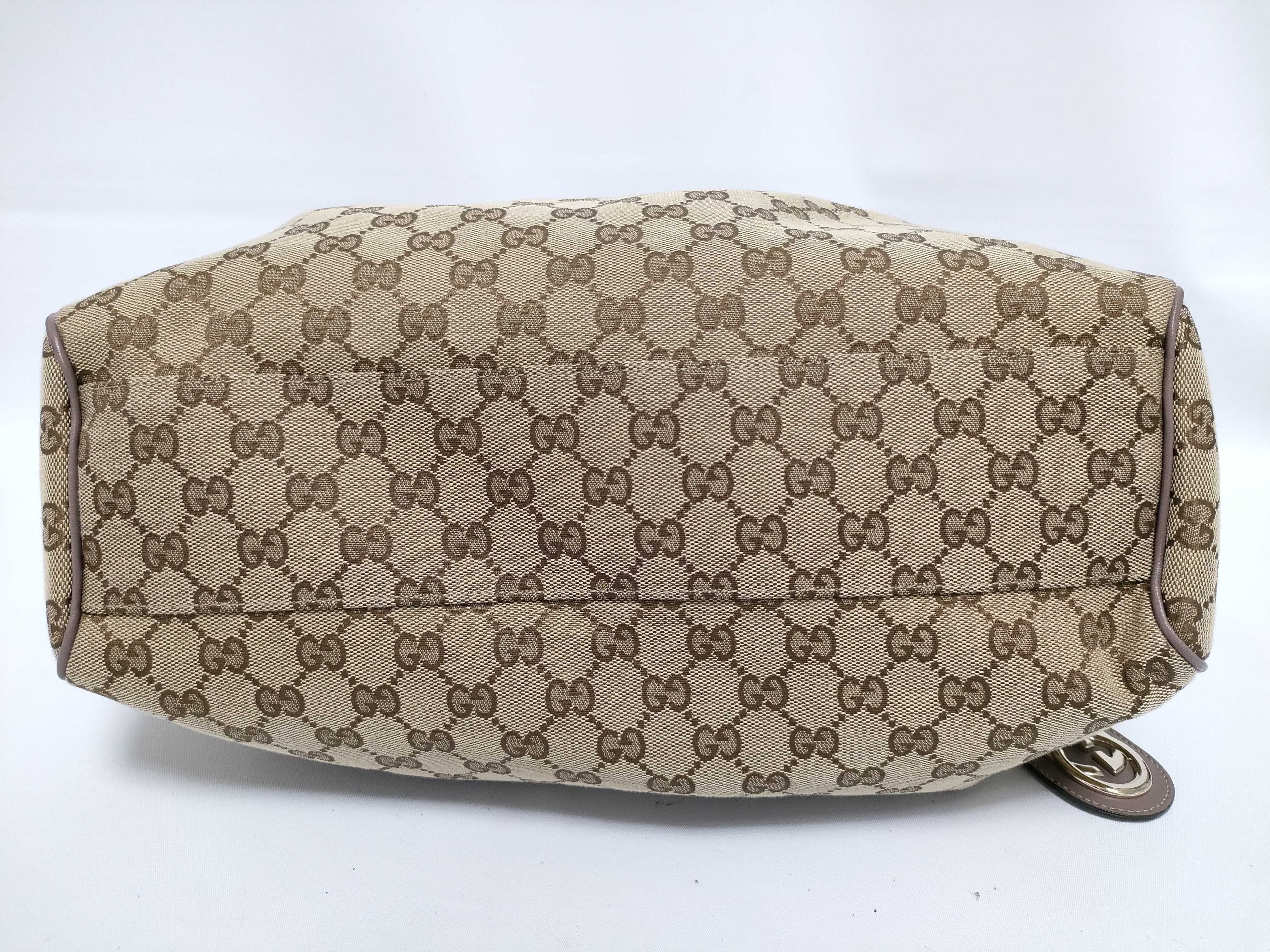 GG Canvas Tote Bag (211944 486628) — view 6