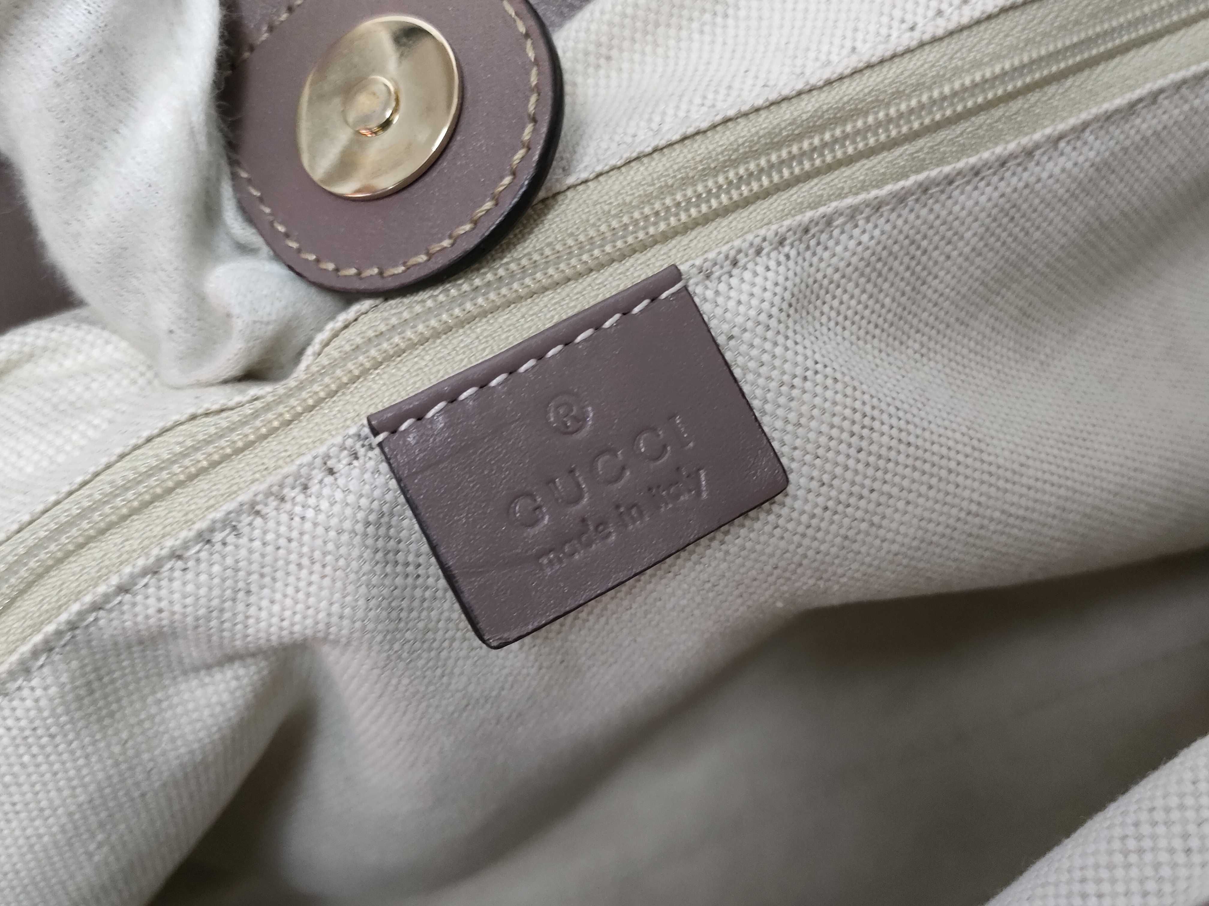 GG Canvas Tote Bag (211944 486628) — view 10