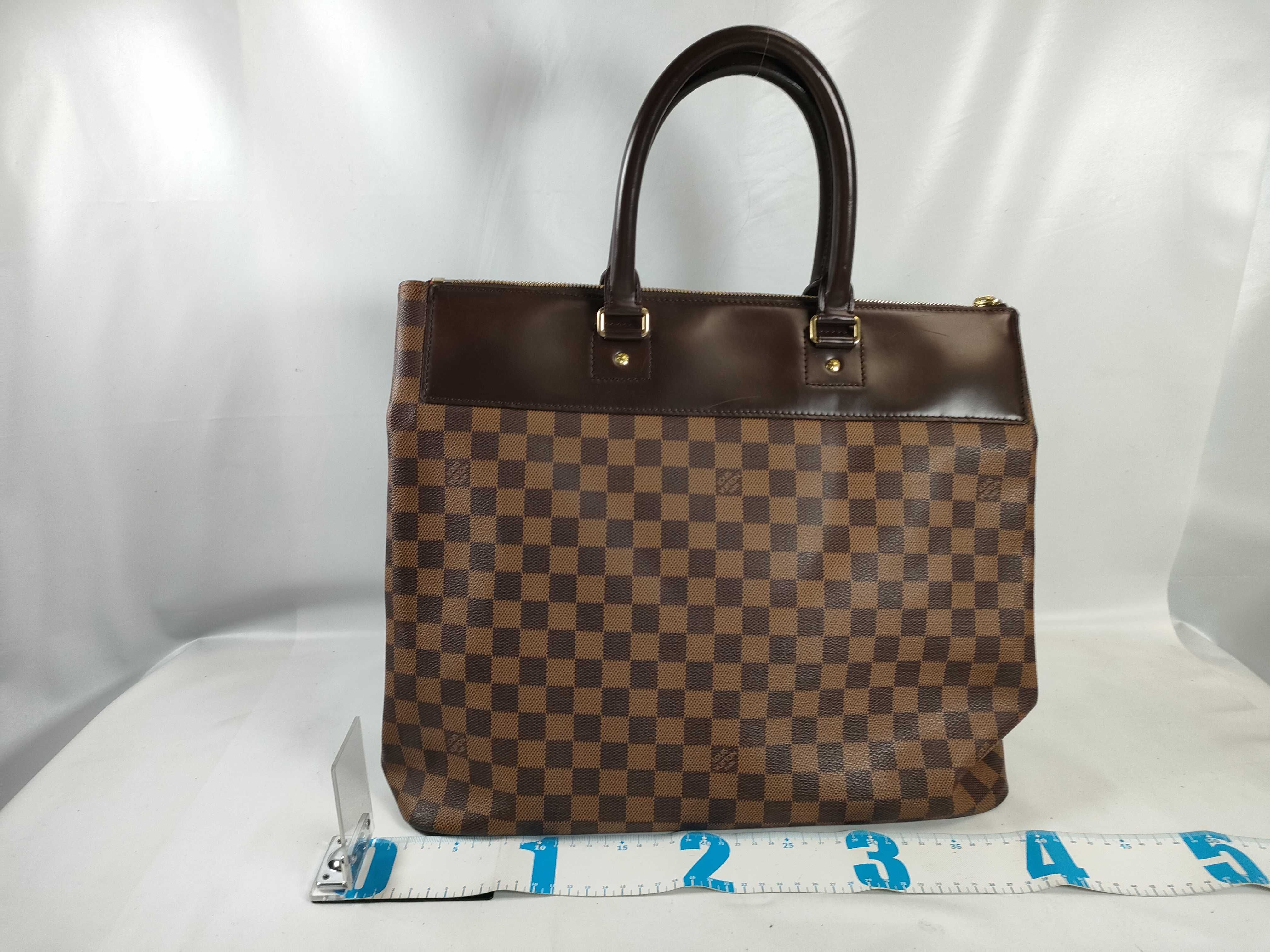 Damier Greenwich PM N41165 AR1002 Brown Tote Bag — view 2