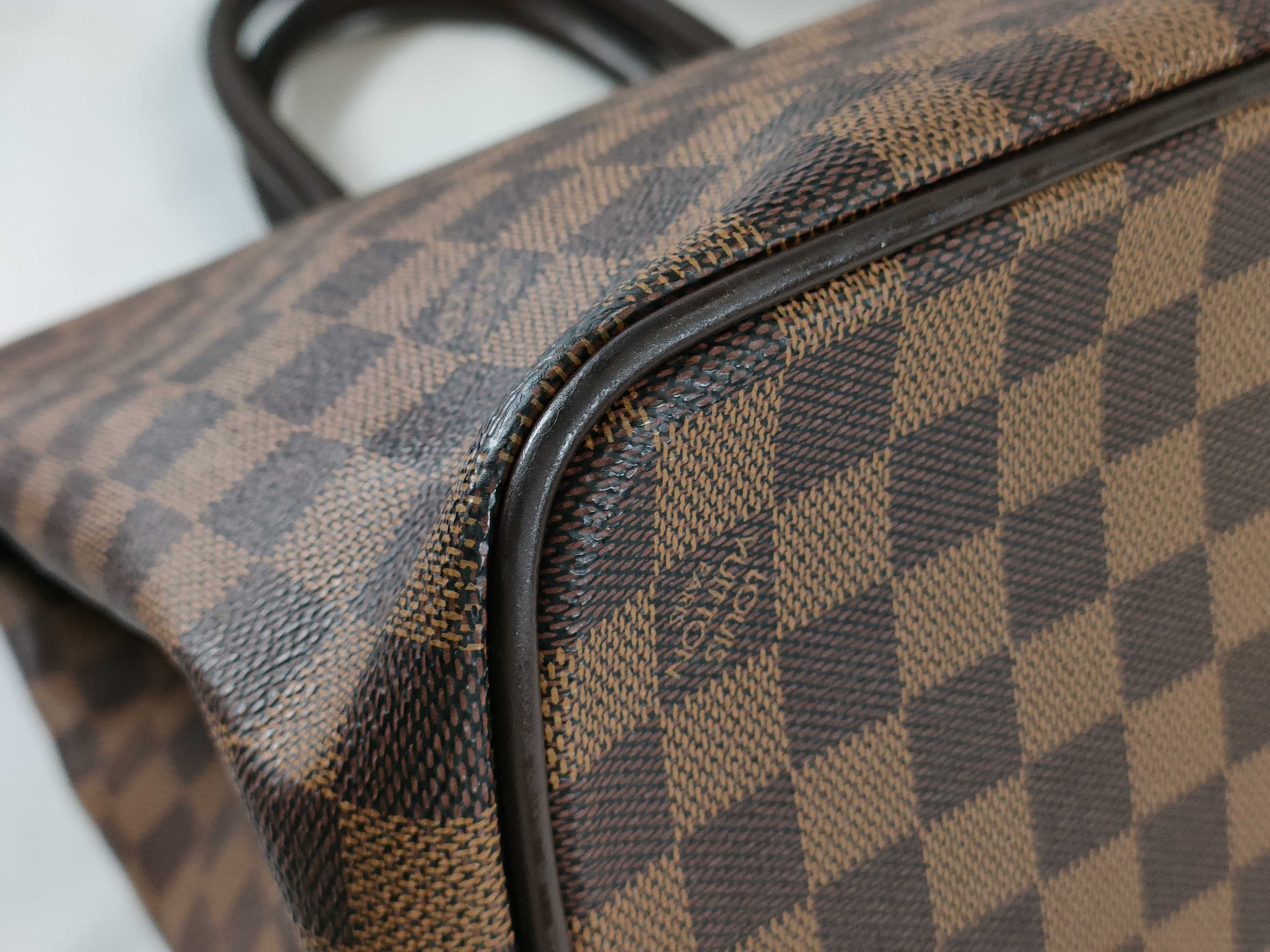 Damier Greenwich PM N41165 AR1002 Brown Tote Bag — view 6