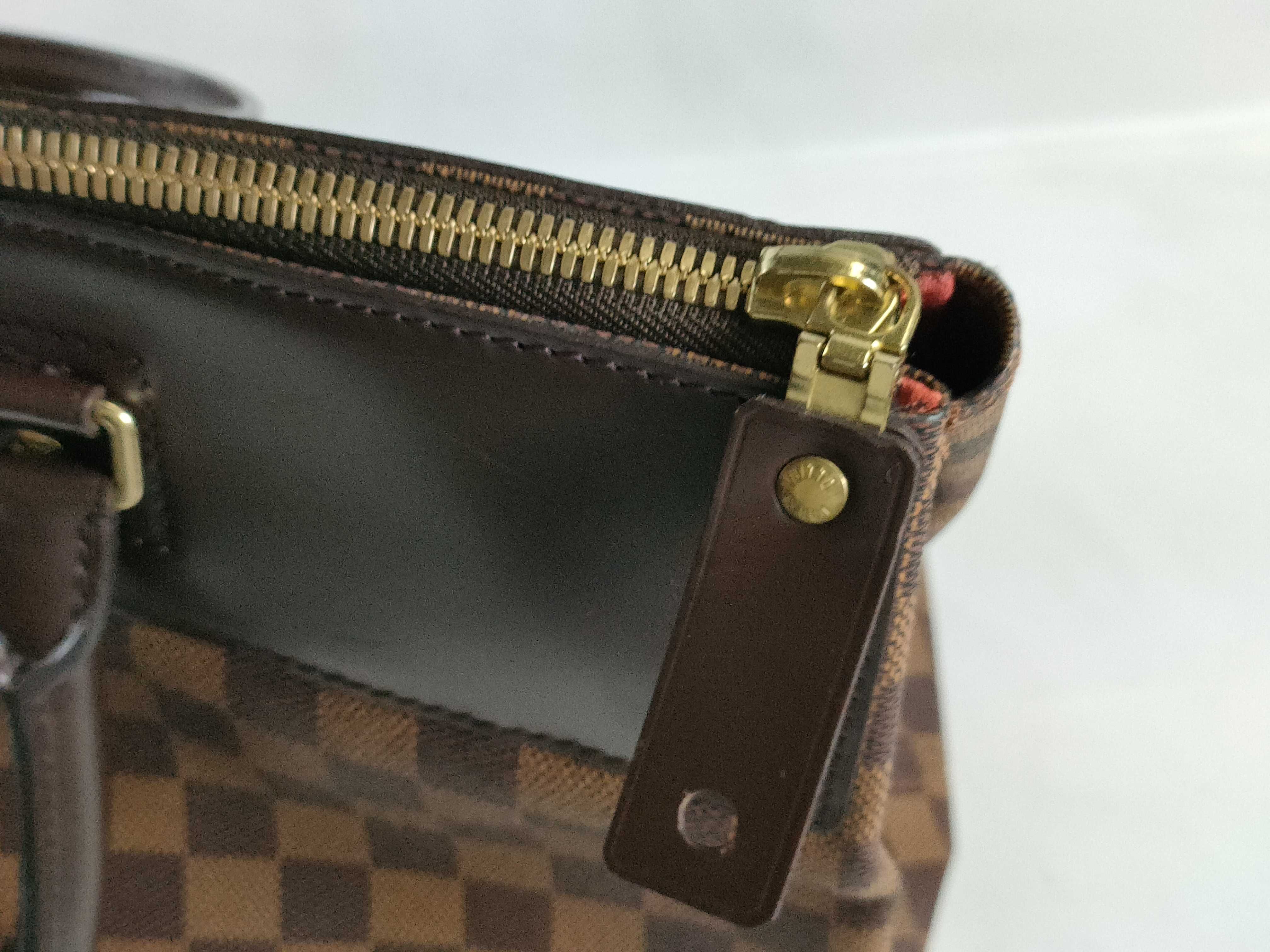 Damier Greenwich PM N41165 AR1002 Brown Tote Bag — view 8