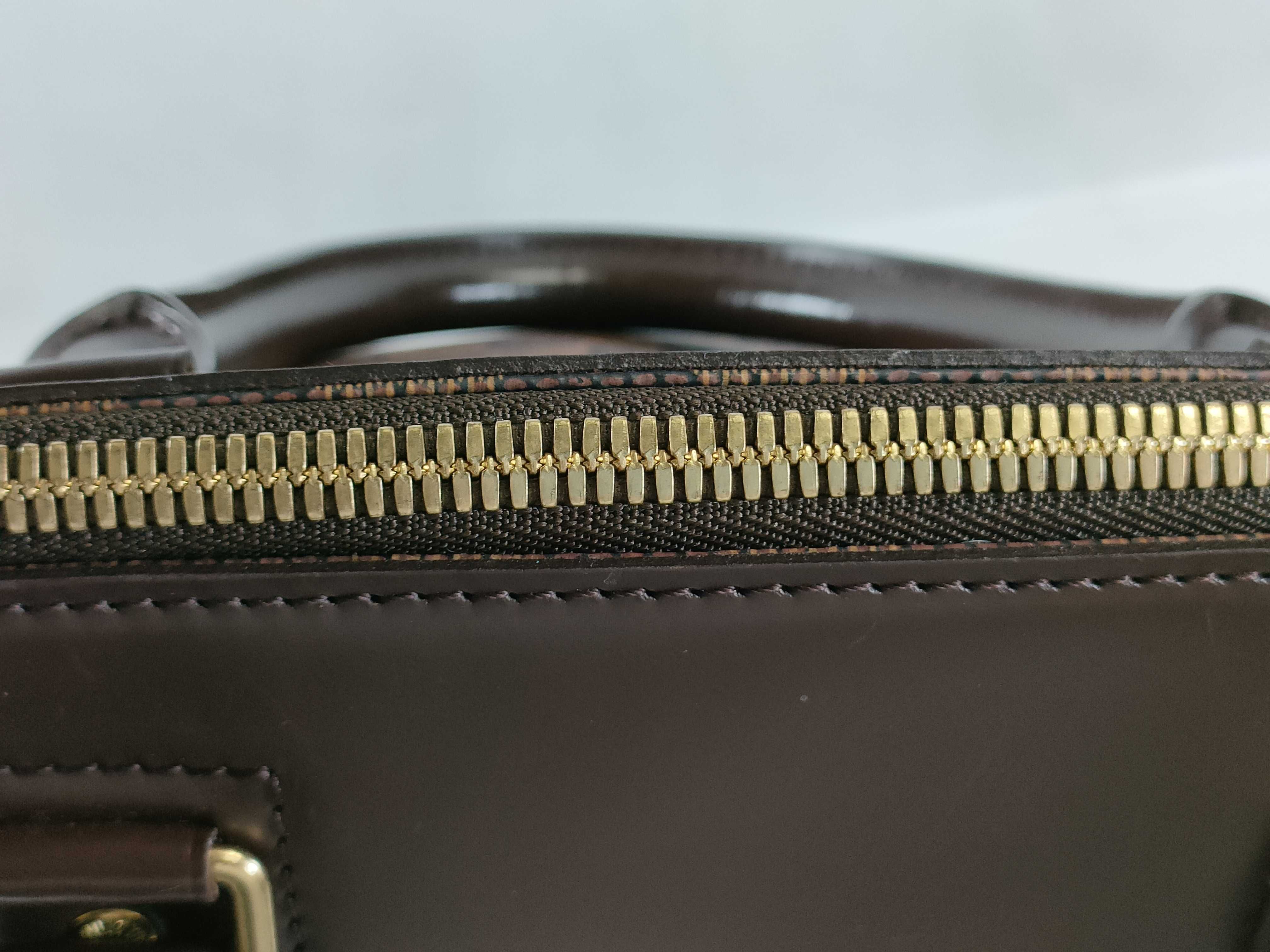Damier Greenwich PM N41165 AR1002 Brown Tote Bag — view 9