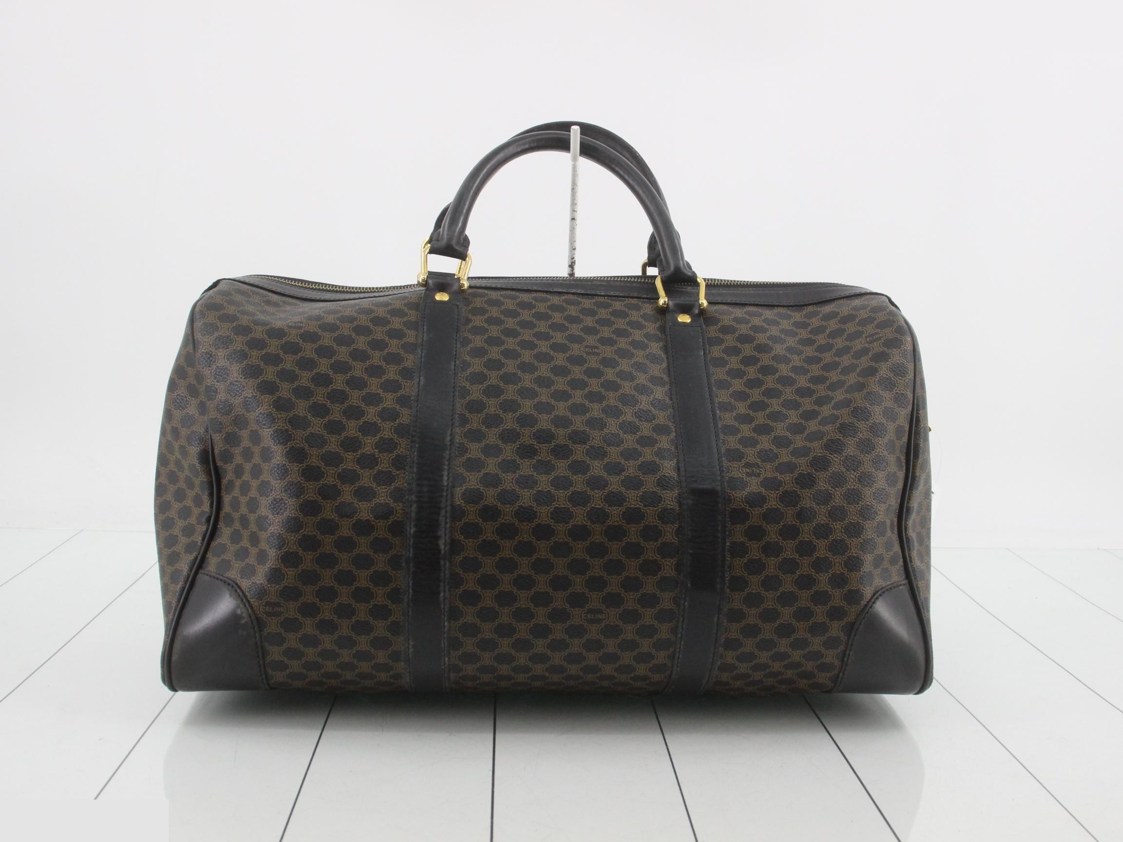 Macadam Boston Bag, Brown/Black, Gold Hardware — view 2