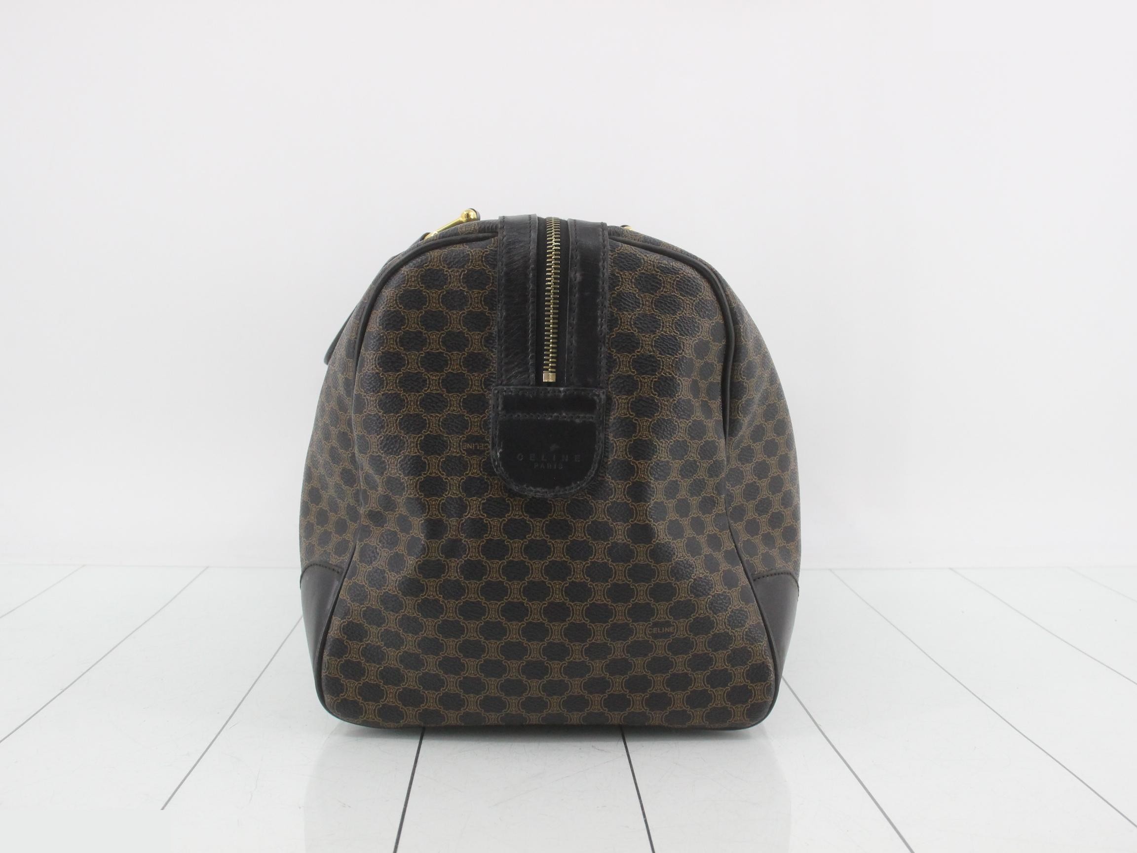 Macadam Boston Bag, Brown/Black, Gold Hardware — view 3
