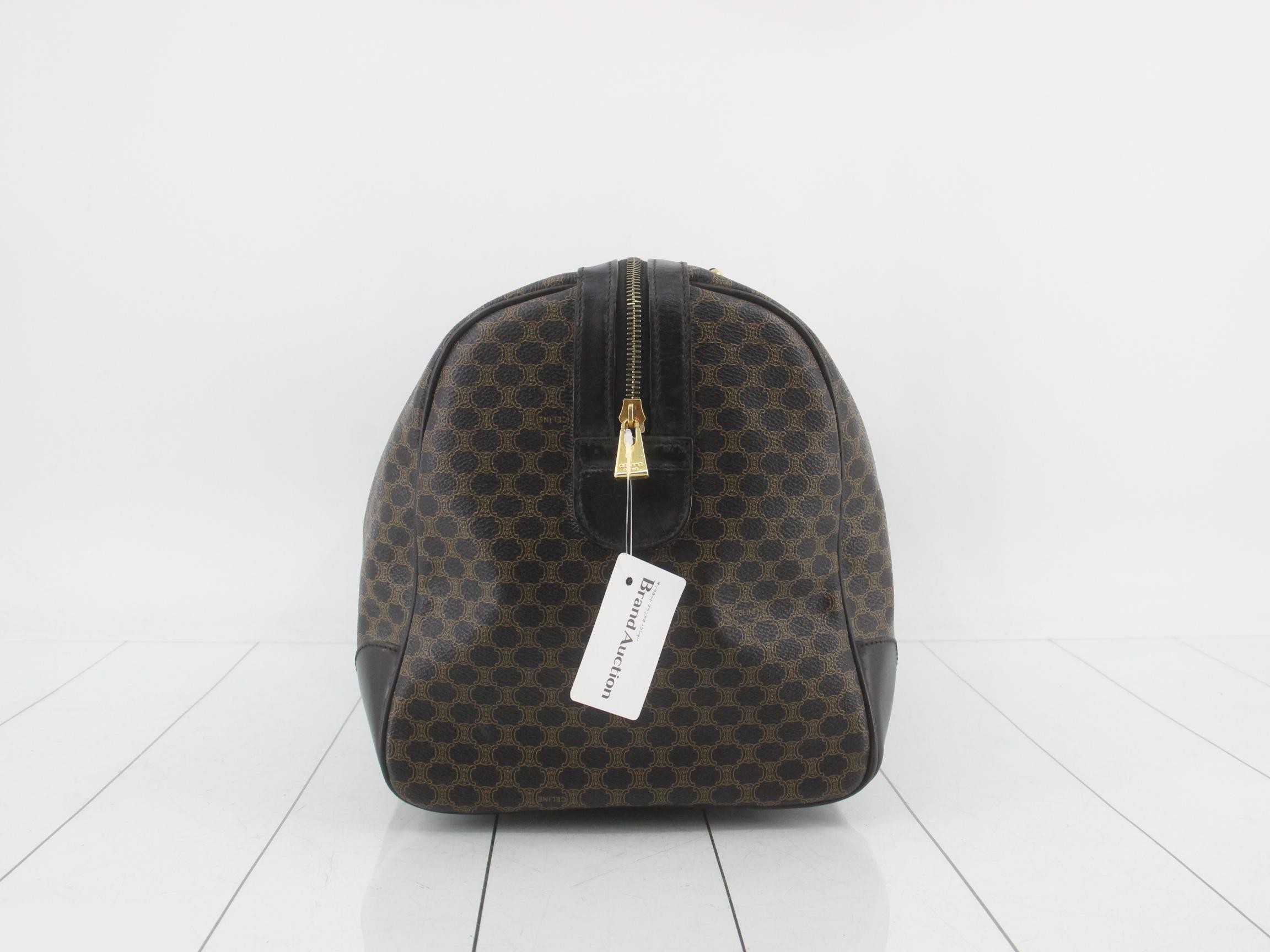 Macadam Boston Bag, Brown/Black, Gold Hardware — view 4