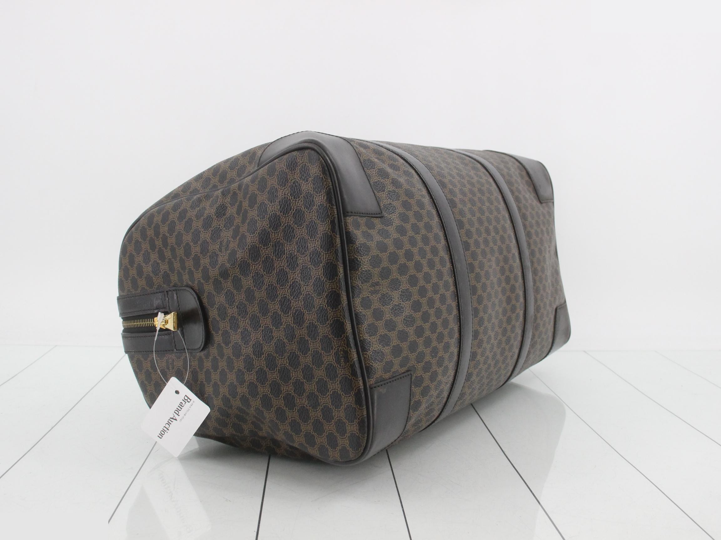 Macadam Boston Bag, Brown/Black, Gold Hardware — view 5