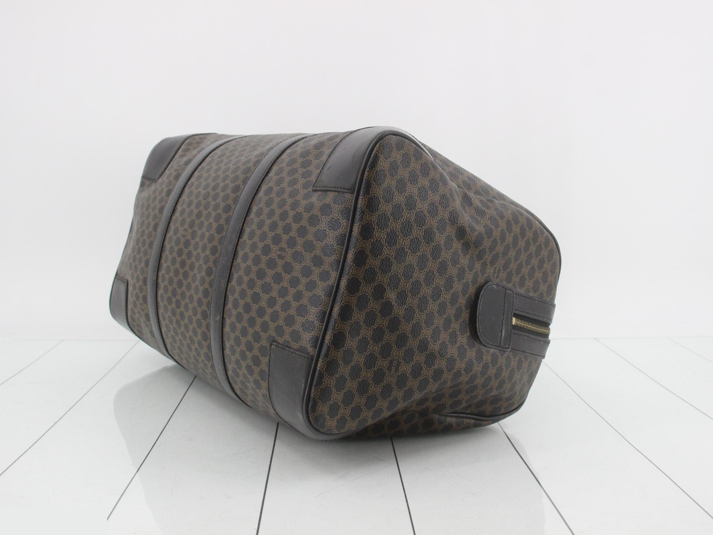 Macadam Boston Bag, Brown/Black, Gold Hardware — view 6