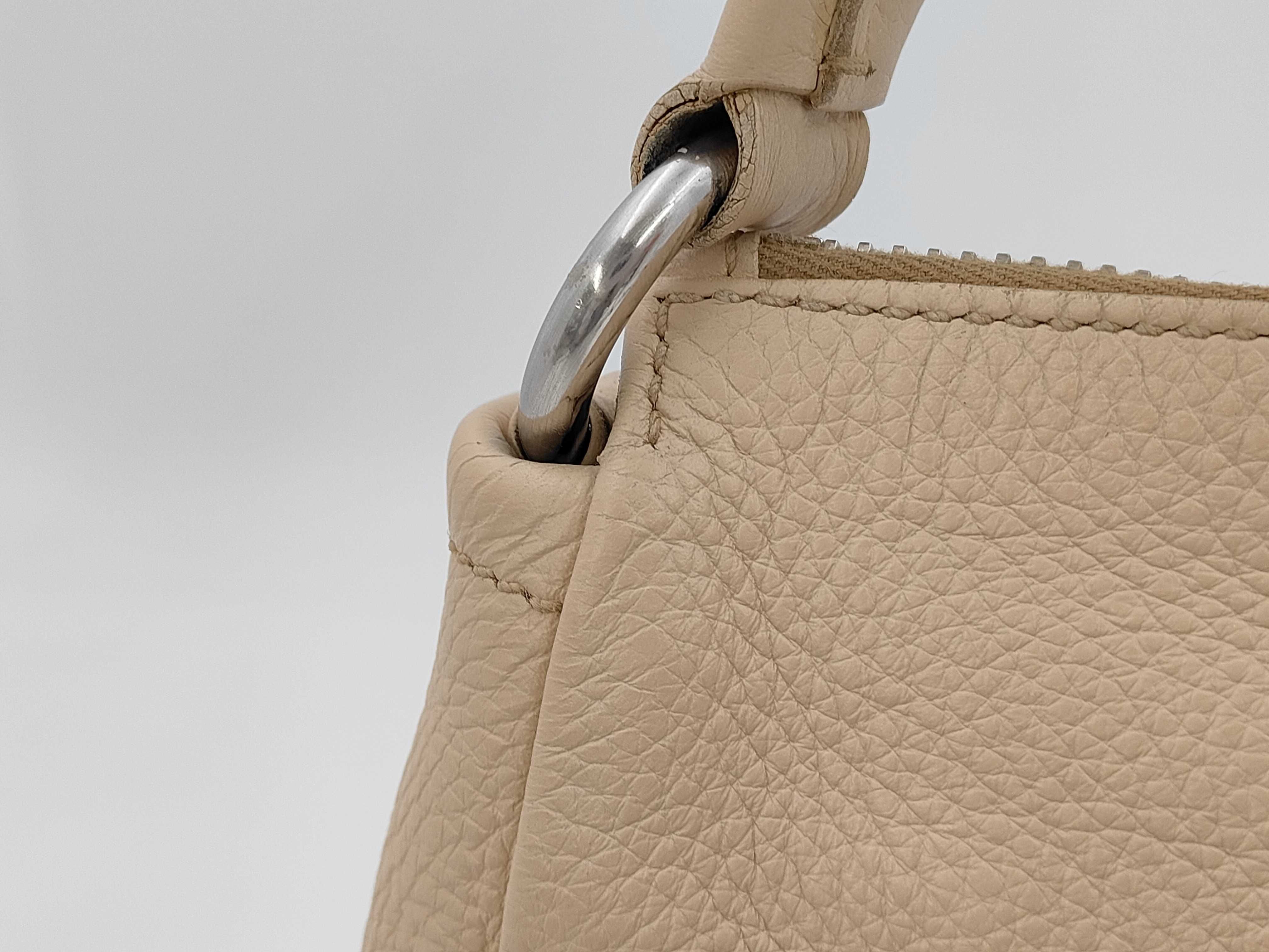 Vitello Daino Buckle Zip Shoulder Bag (Handbag) — view 3