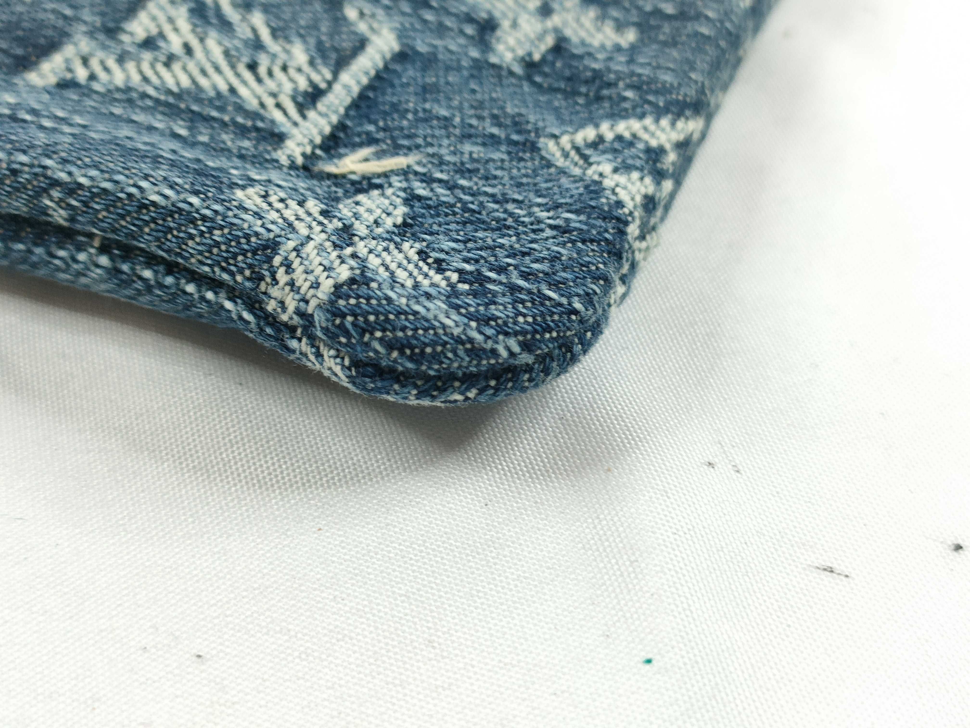 Monogram Denim Monogram Pochette, Cle Denim Coin Case — view 3