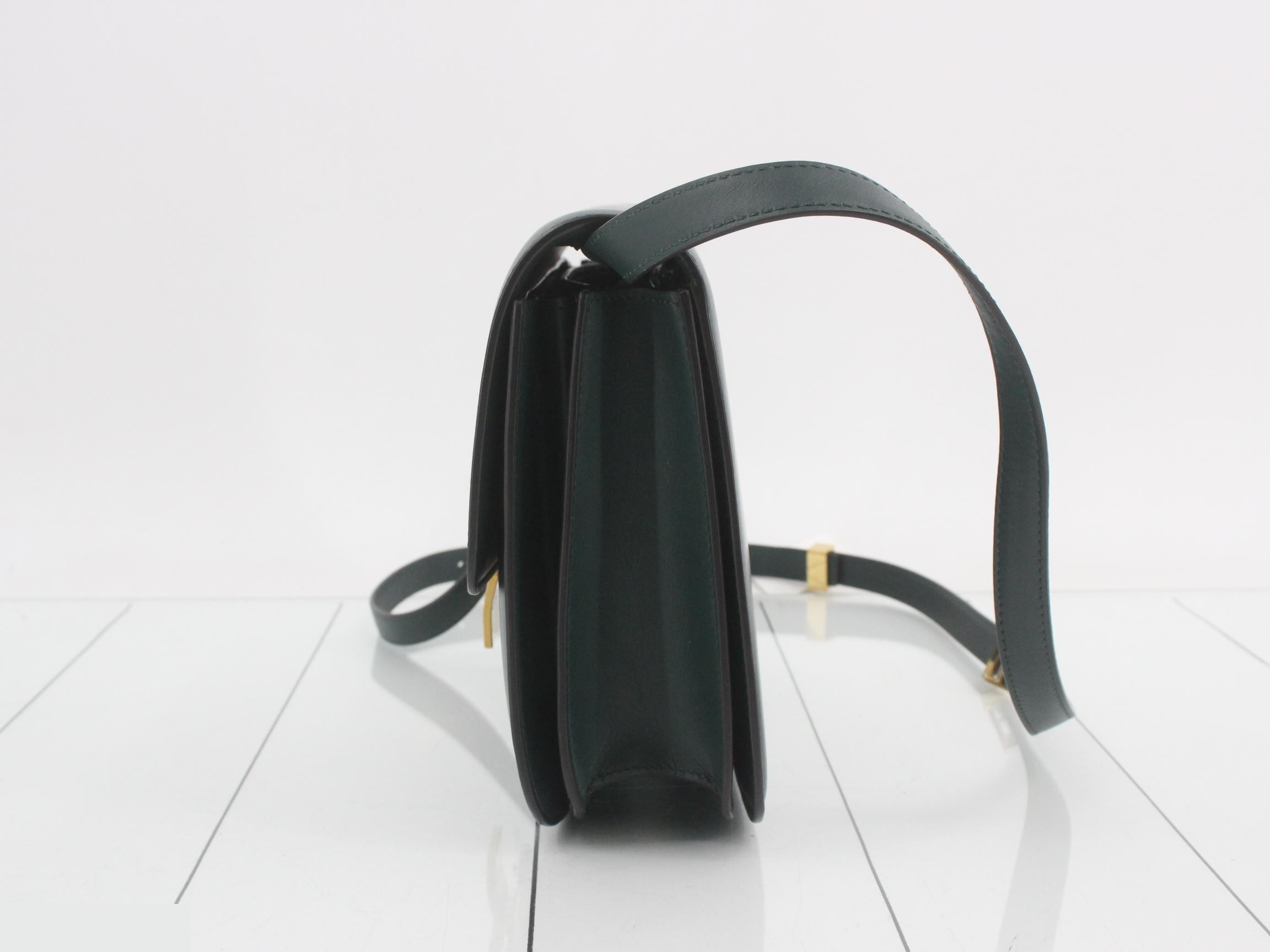Classic Box Shoulder Bag, Green — view 3