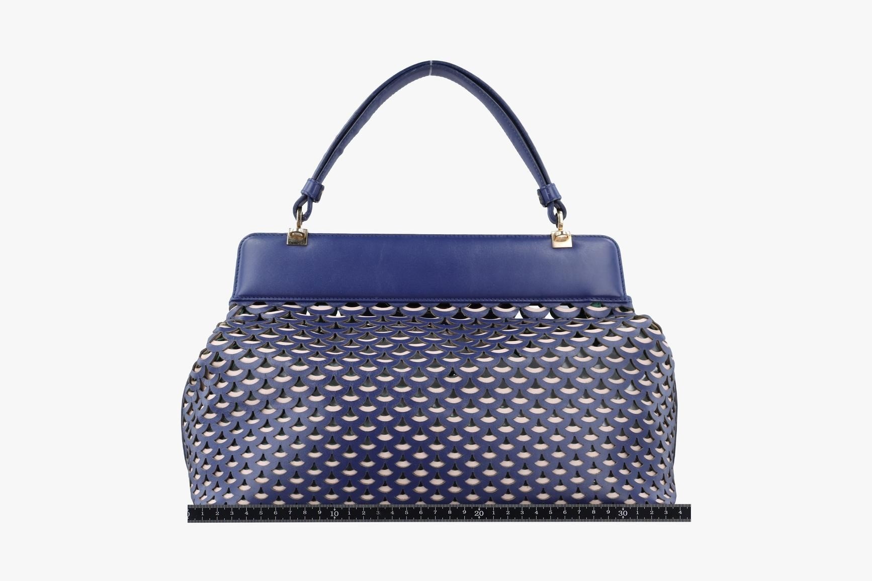 Isabella Rossellini Leather Blue x Green — view 2