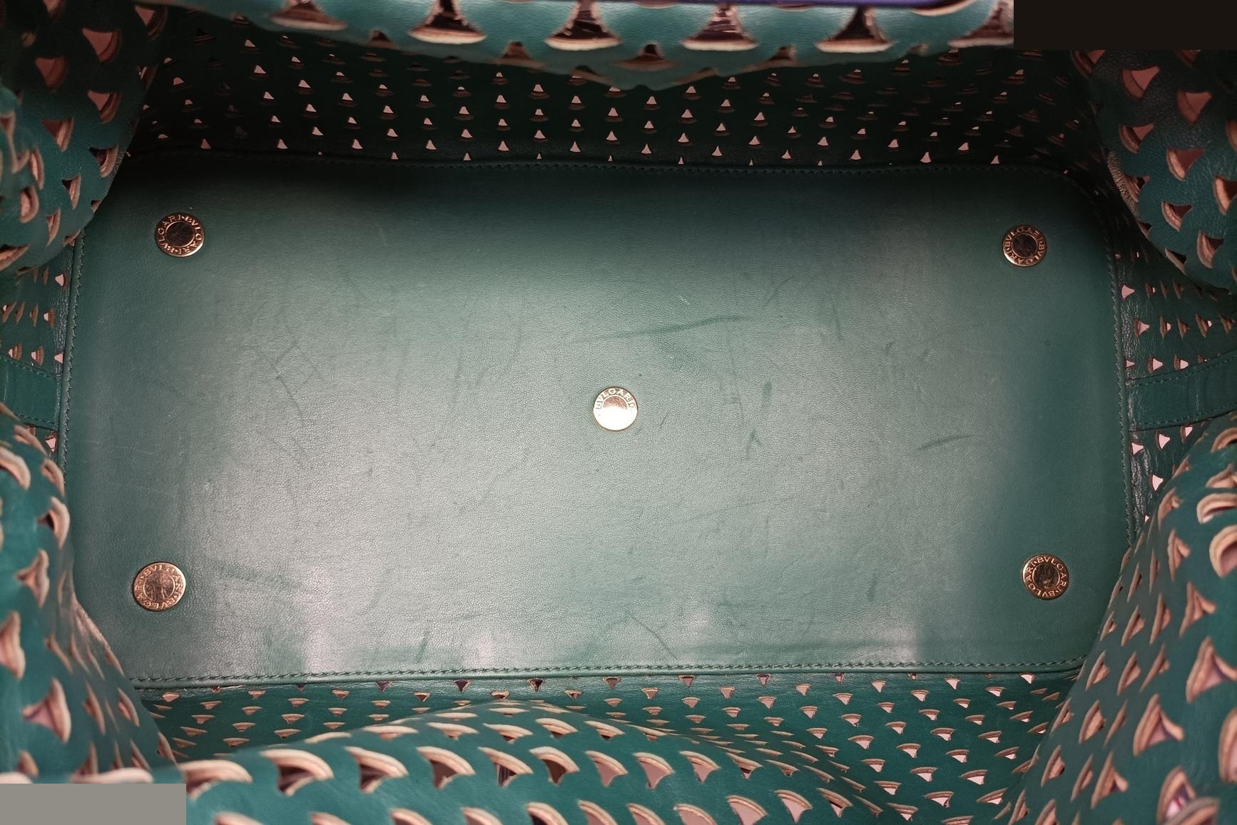Isabella Rossellini Leather Blue x Green — view 6