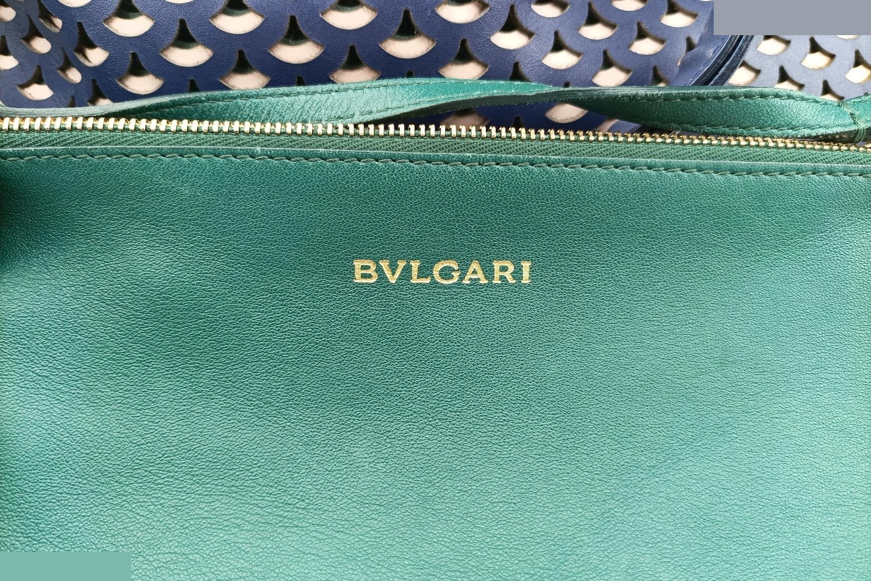 Isabella Rossellini Leather Blue x Green — view 7