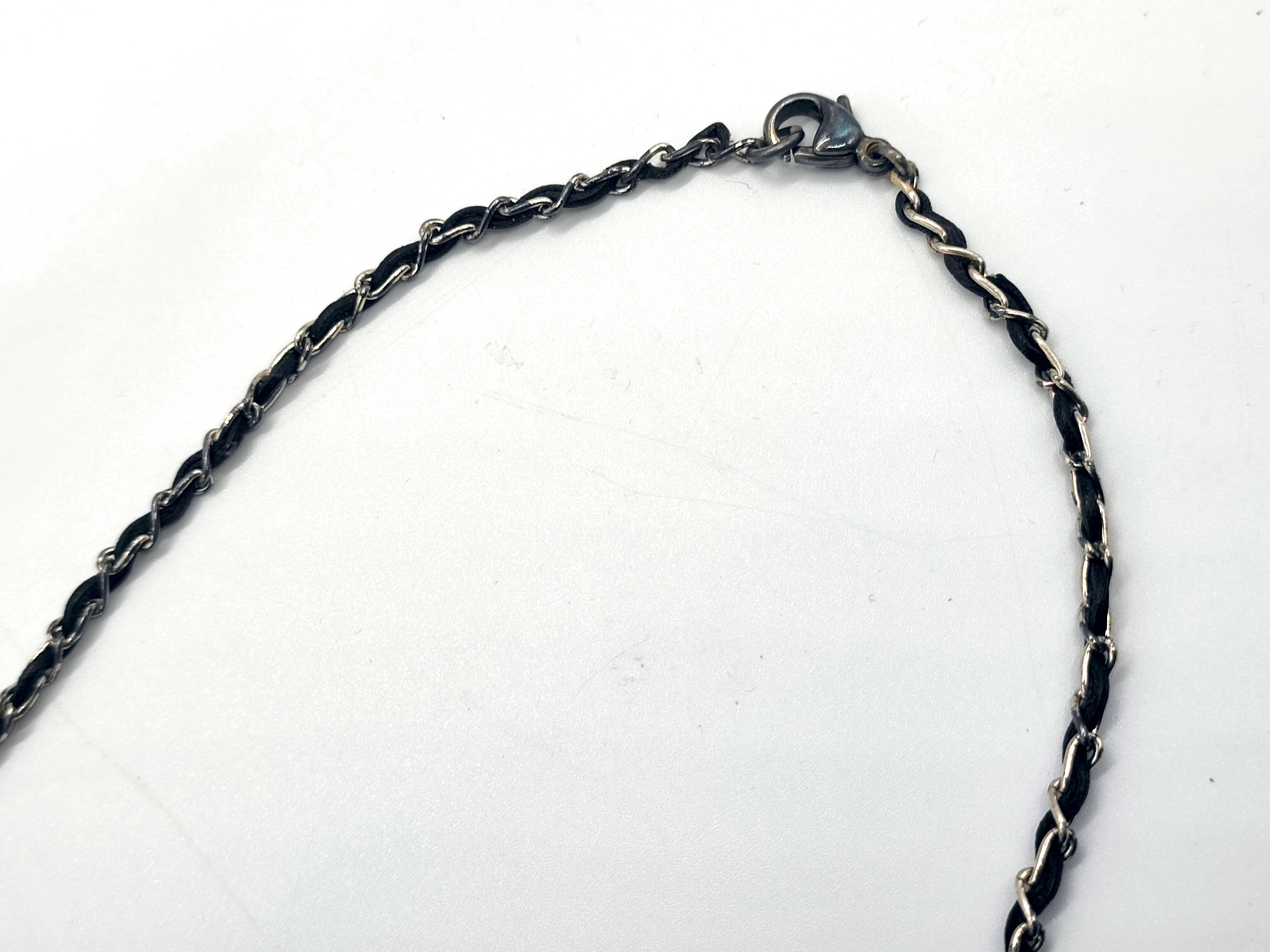 Coco Mark Mademoiselle 5-strand Leather Chain Necklace 96P Necklace — view 9