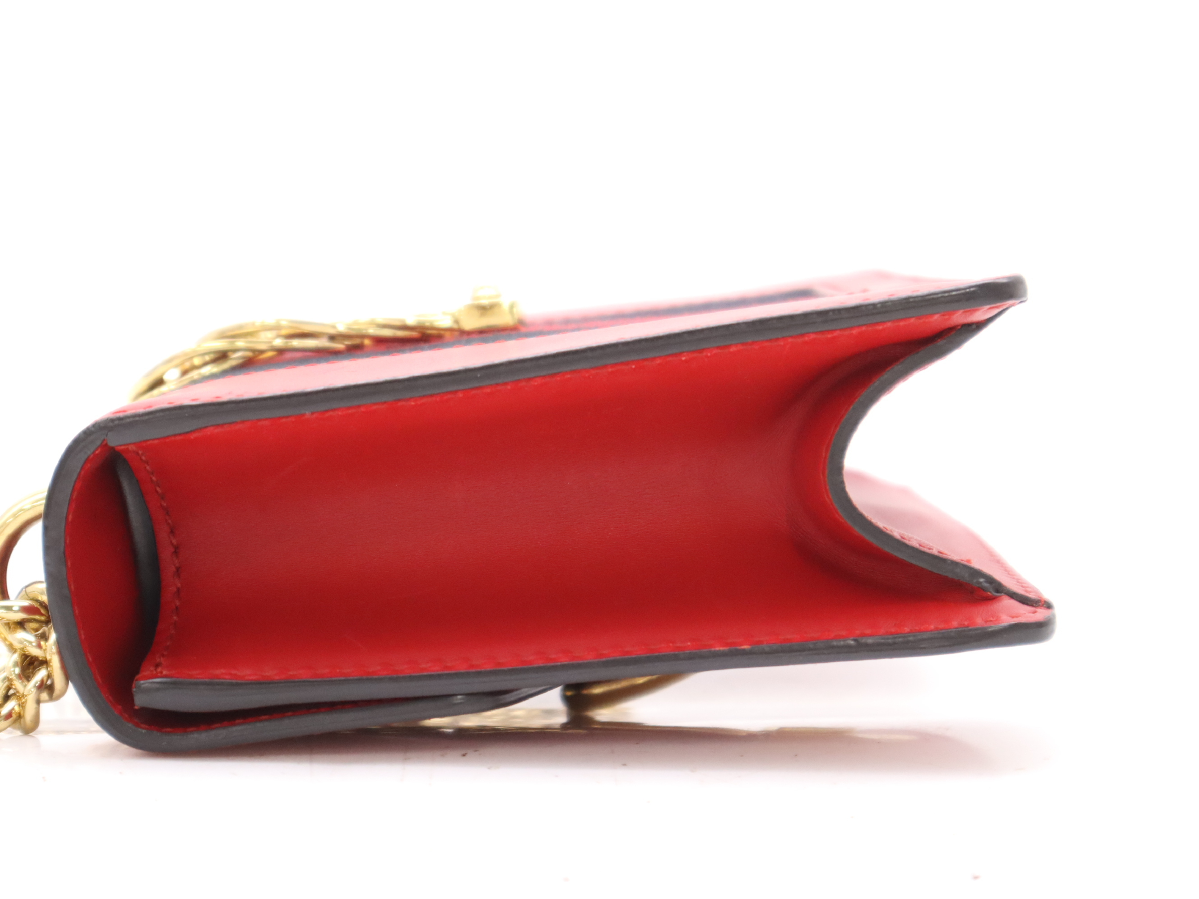 431666 Leather Sylvie Shoulder Bag Red GD Hardware Shoulder Bag — view 3