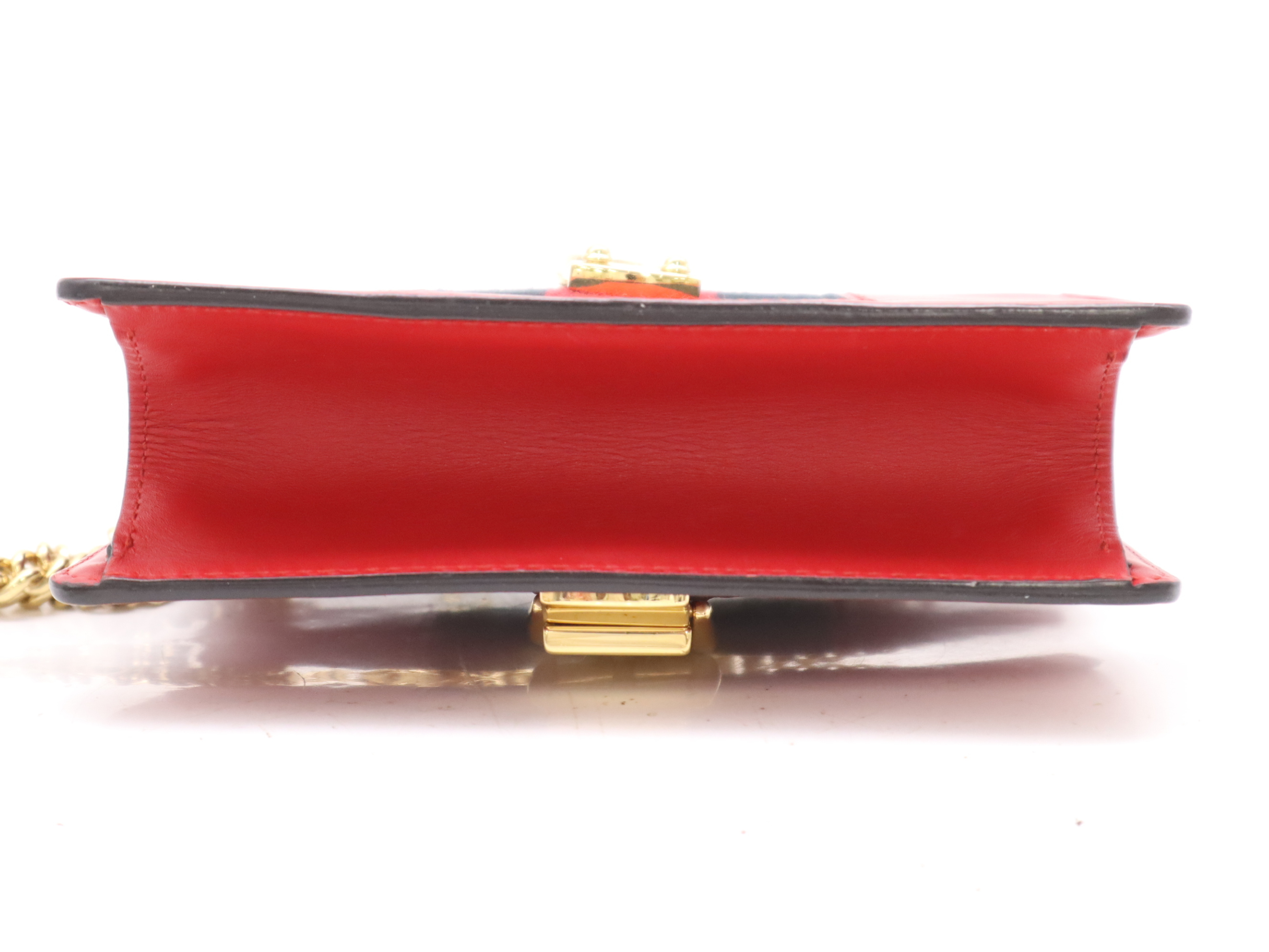 431666 Leather Sylvie Shoulder Bag Red GD Hardware Shoulder Bag — view 4