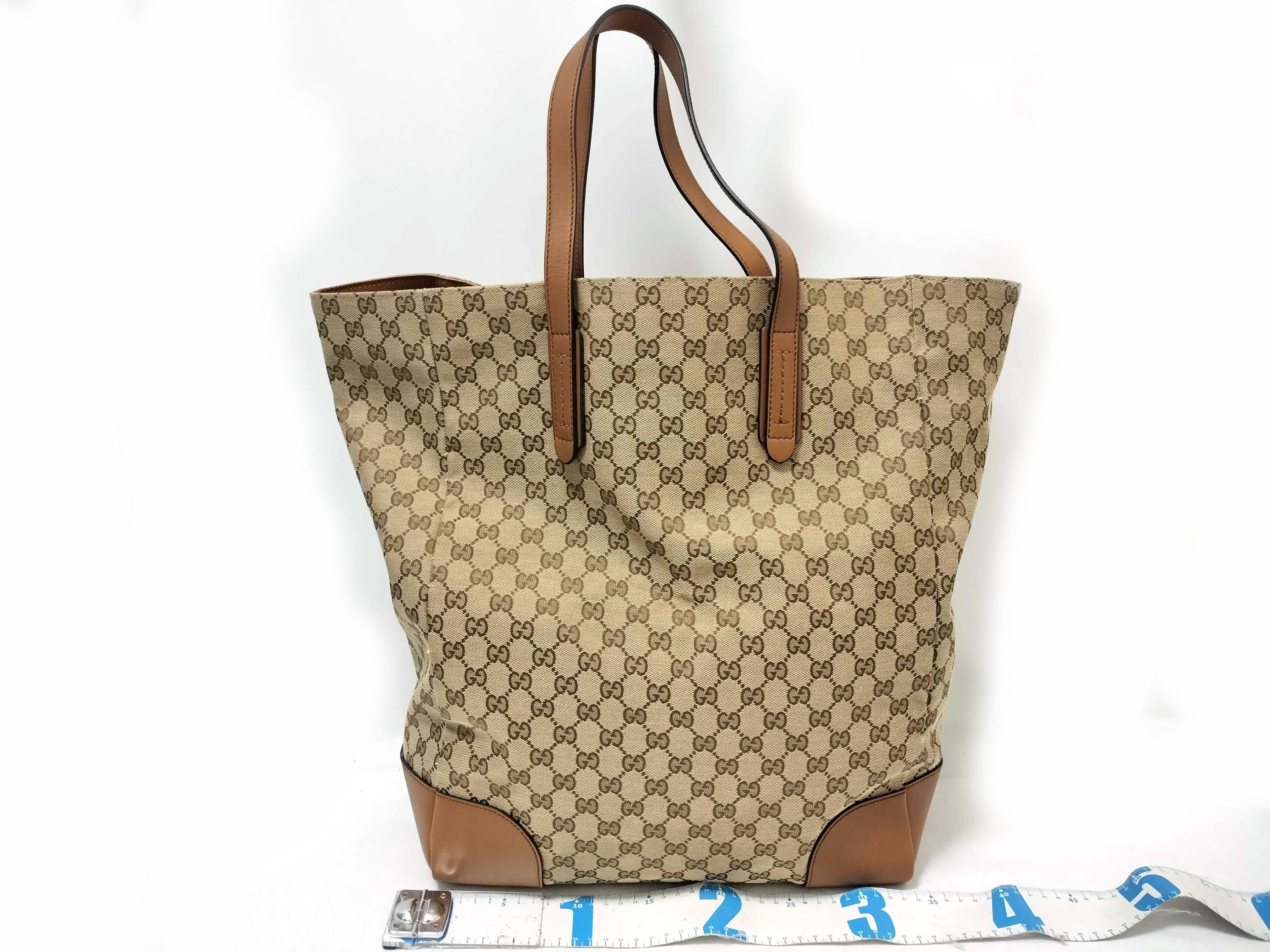 GG Canvas Tote Bag, Brown, 308927 002123 Tote Bag — view 2