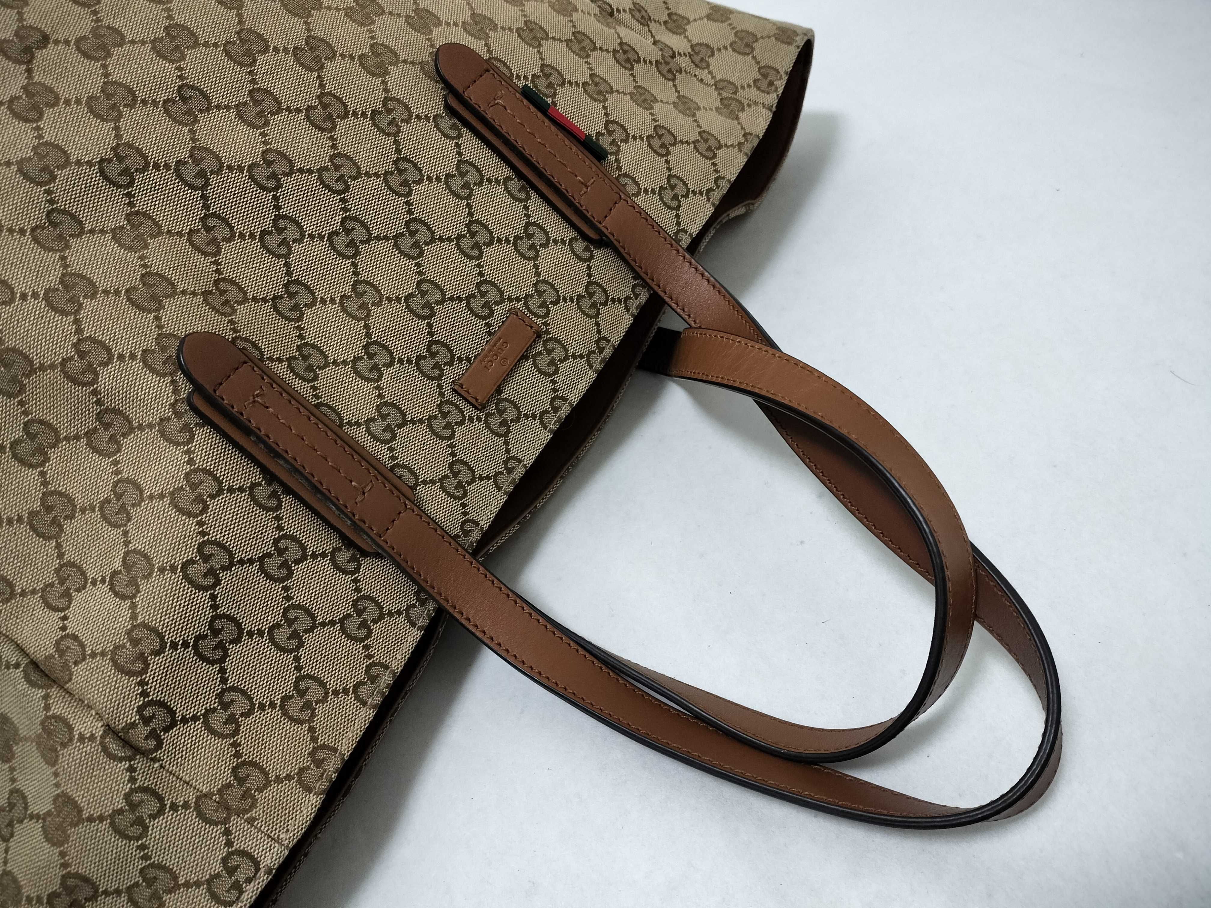 GG Canvas Tote Bag, Brown, 308927 002123 Tote Bag — view 3