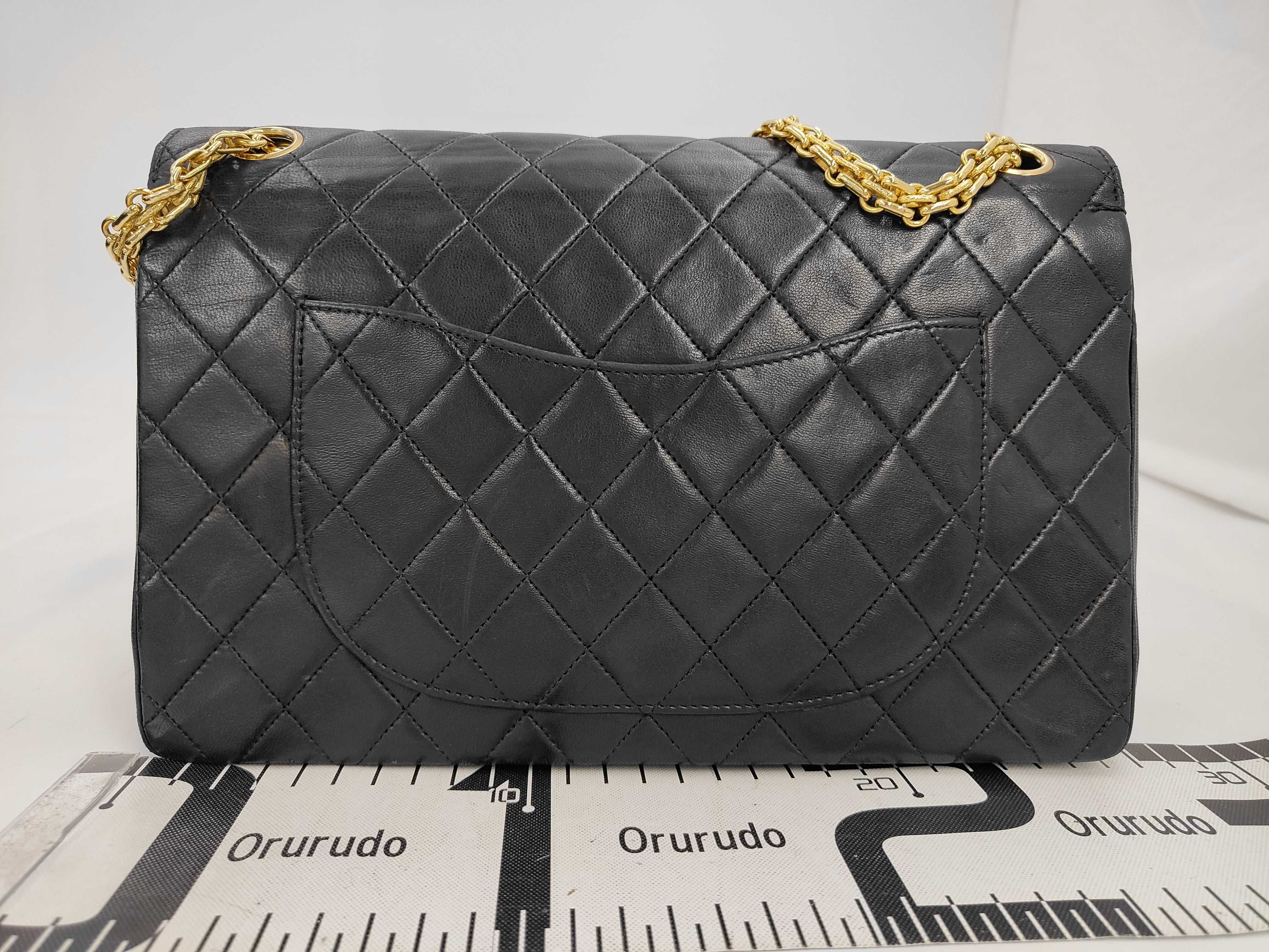 Chain Shoulder Bag, Black, with dust bag and box. — view 2