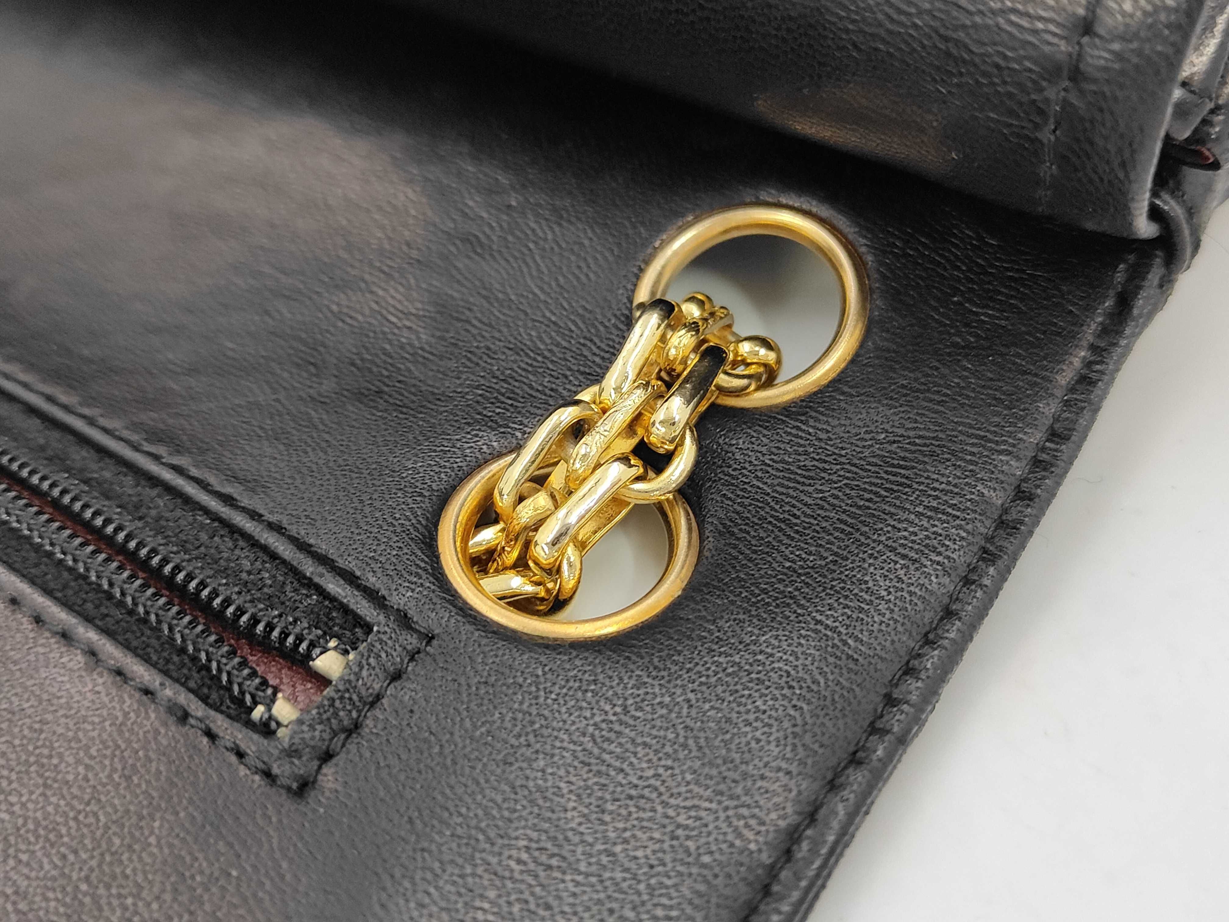 Chain Shoulder Bag, Black, with dust bag and box. — view 11