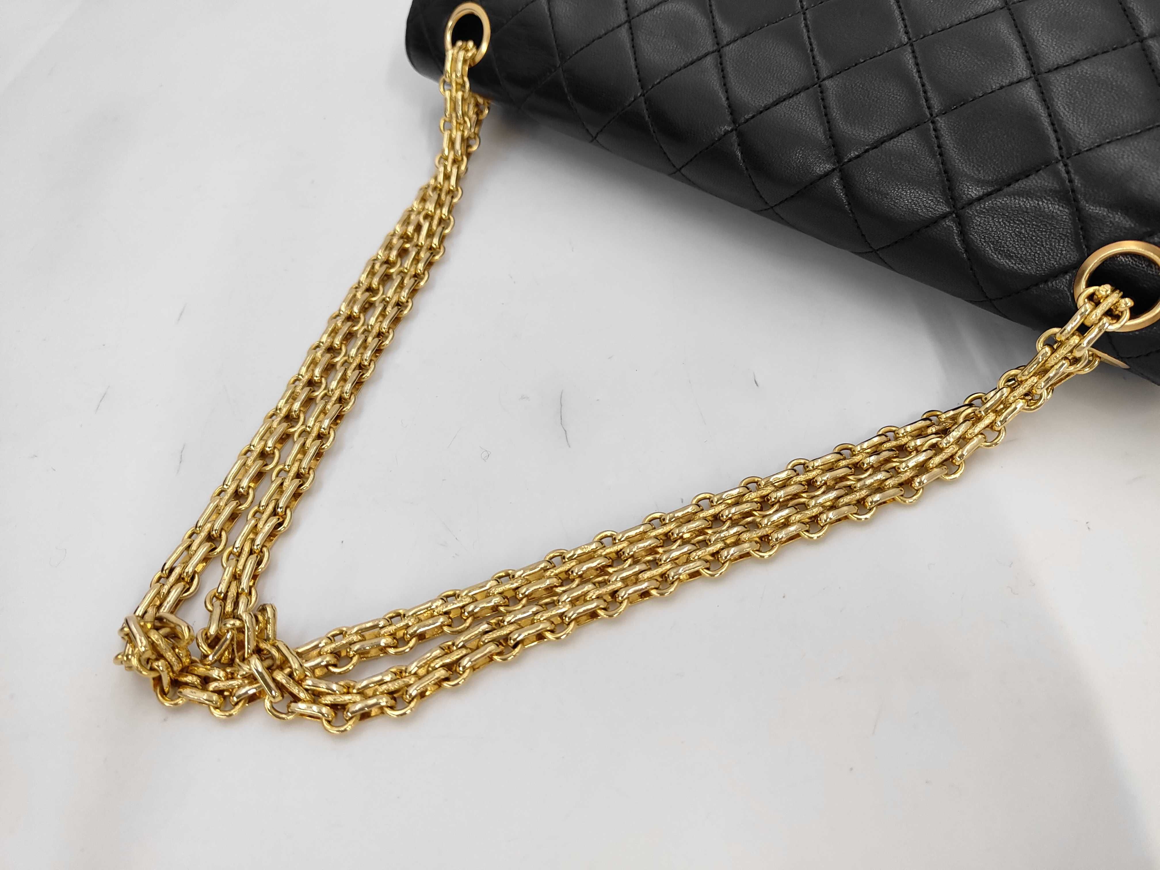 Chain Shoulder Bag, Black, with dust bag and box. — view 5