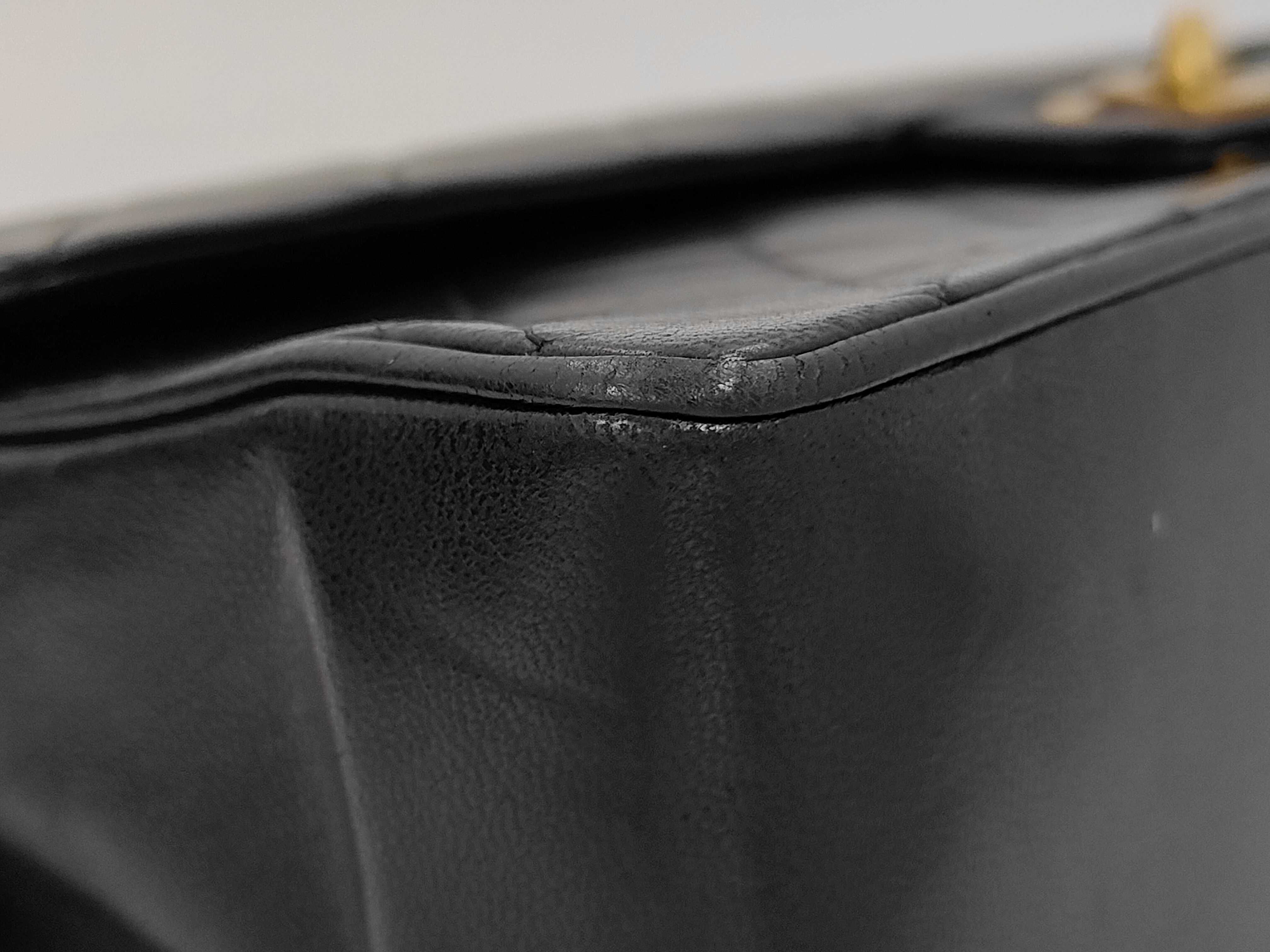 Chain Shoulder Bag, Black, with dust bag and box. — view 7