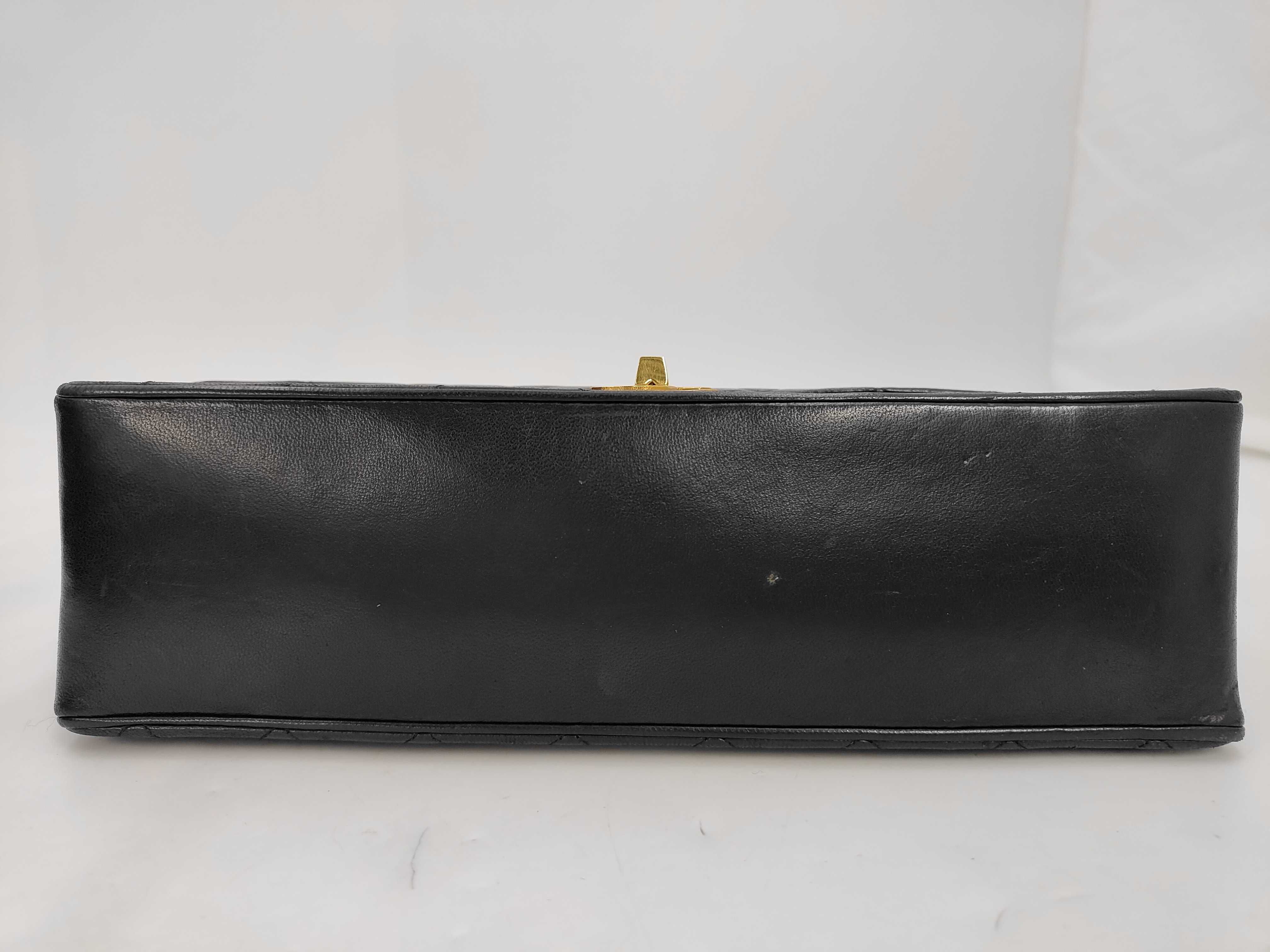 Chain Shoulder Bag, Black, with dust bag and box. — view 8