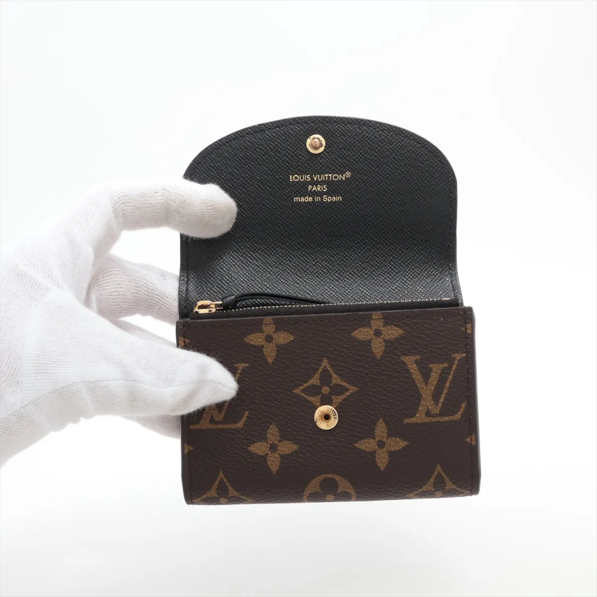 Monogram Reverse Portemonnaie Rosalie M82333 Brown Coin Case — view 3
