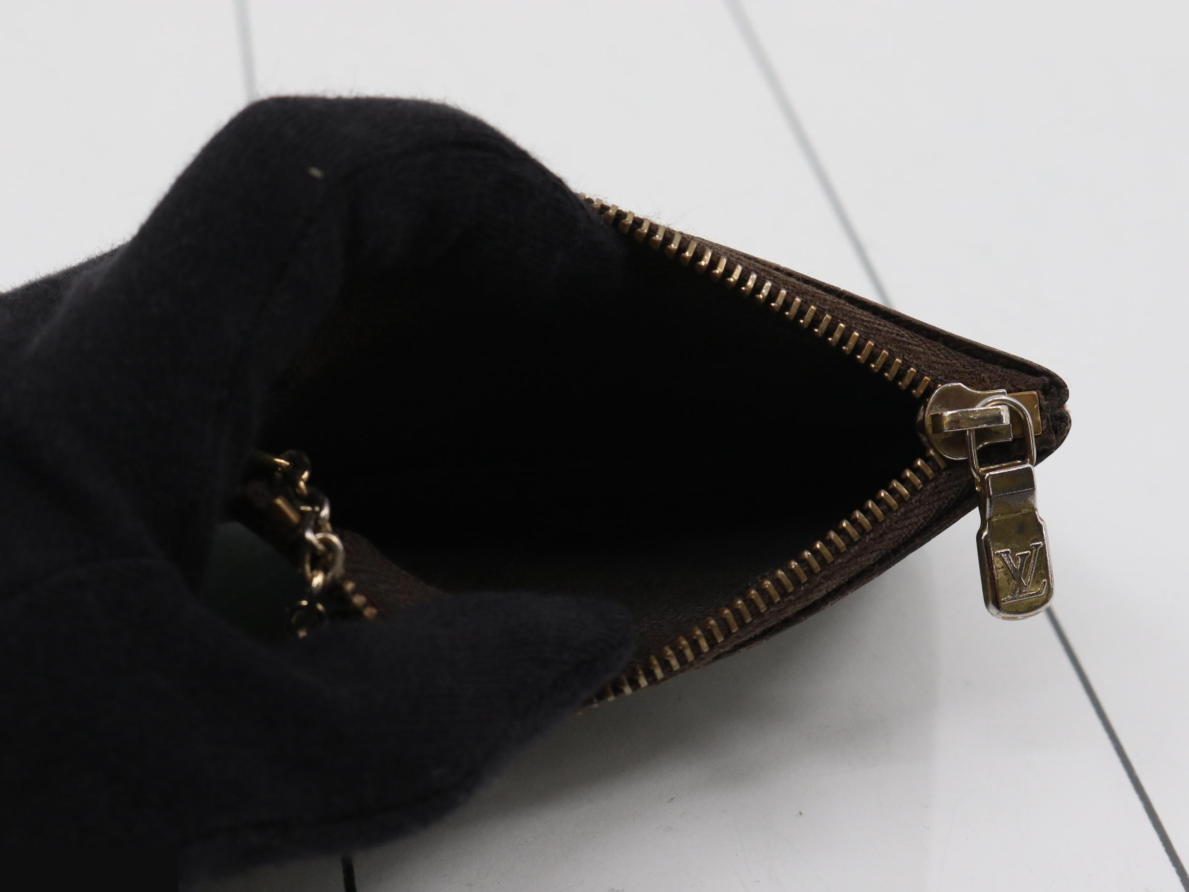 Pochette Clé coin purse, Damier Ebene — view 4