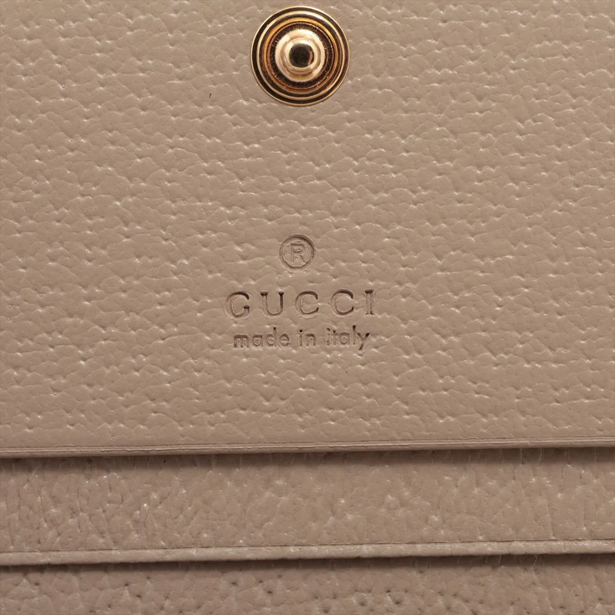 GG Supreme Ophidia 523155 PVC x Leather Compact Wallet Beige — view 6