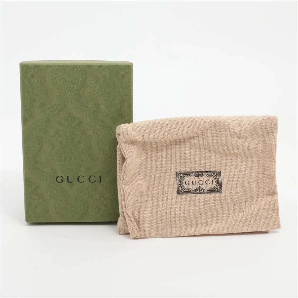 GG Supreme Ophidia 523155 PVC x Leather Compact Wallet Beige — view 7