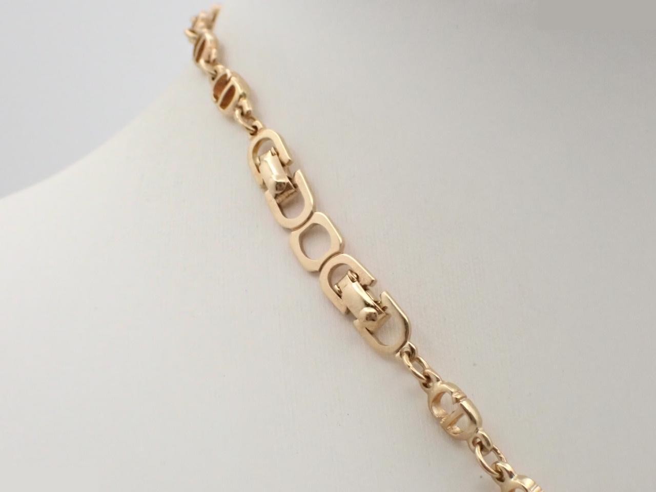 vintage necklace, link chain, neck circumference approximately 40cm — view 2