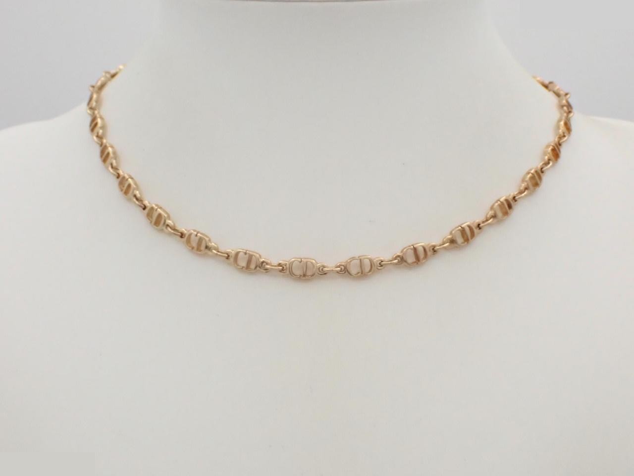 vintage necklace, link chain, neck circumference approximately 40cm — view 3