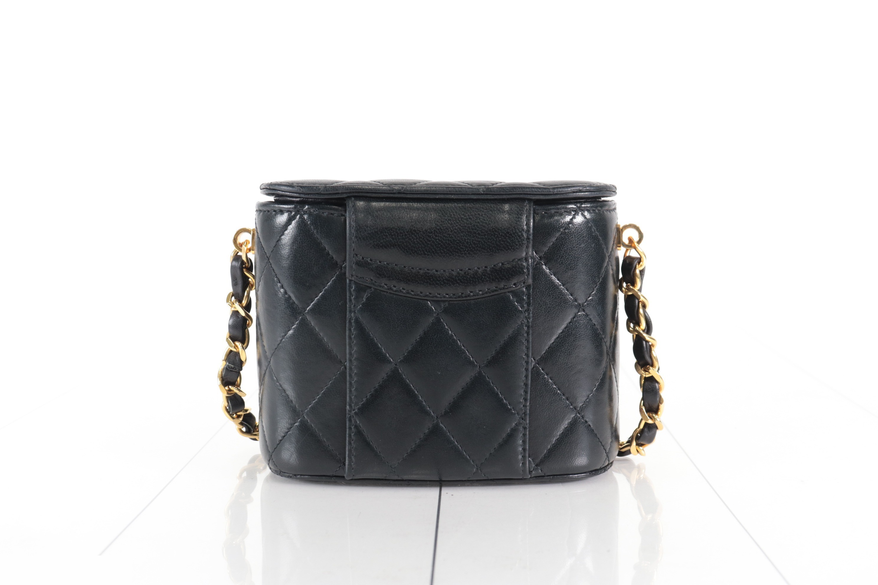 Lamb Vanity Shoulder Bag with Mirror, Unit #2 — view 3