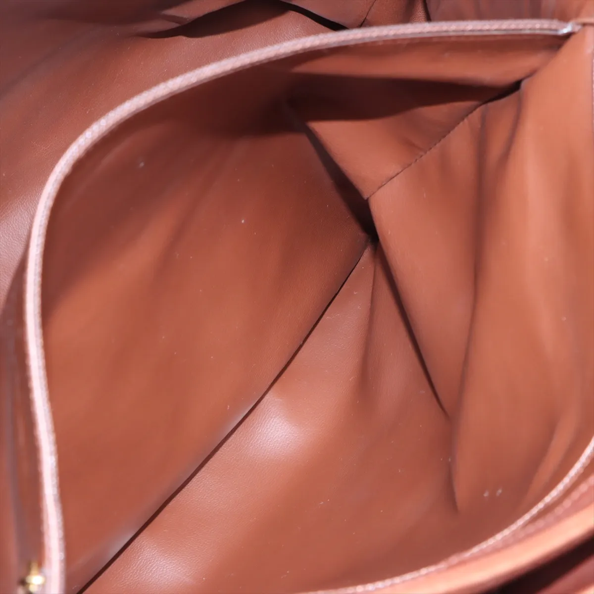 Matelasse Lambskin Chain Tote Bag Brown Gold Hardware 1536385 No. 1 — view 9