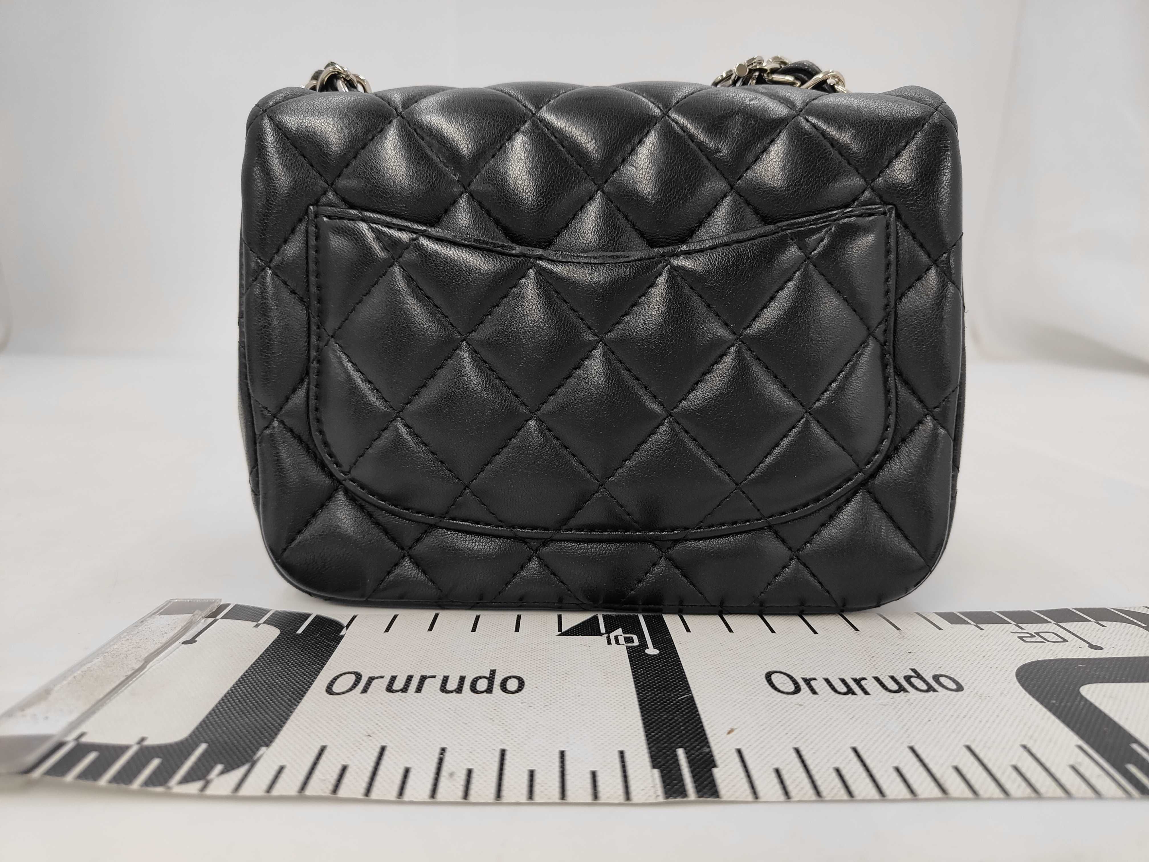 Mini Matelassé 17 Lambskin Black Silver Hardware Shoulder Bag — view 2