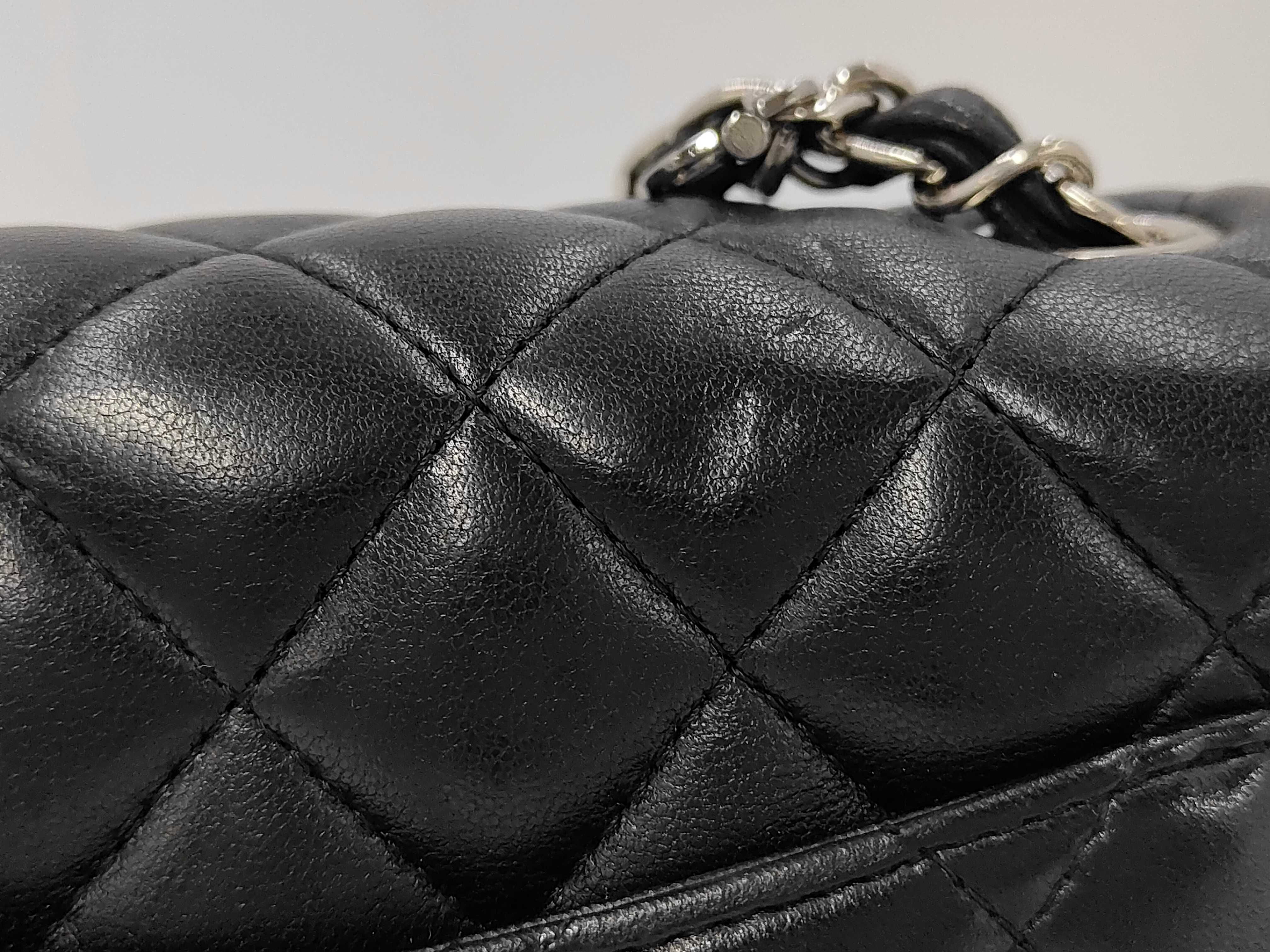 Mini Matelassé 17 Lambskin Black Silver Hardware Shoulder Bag — view 3