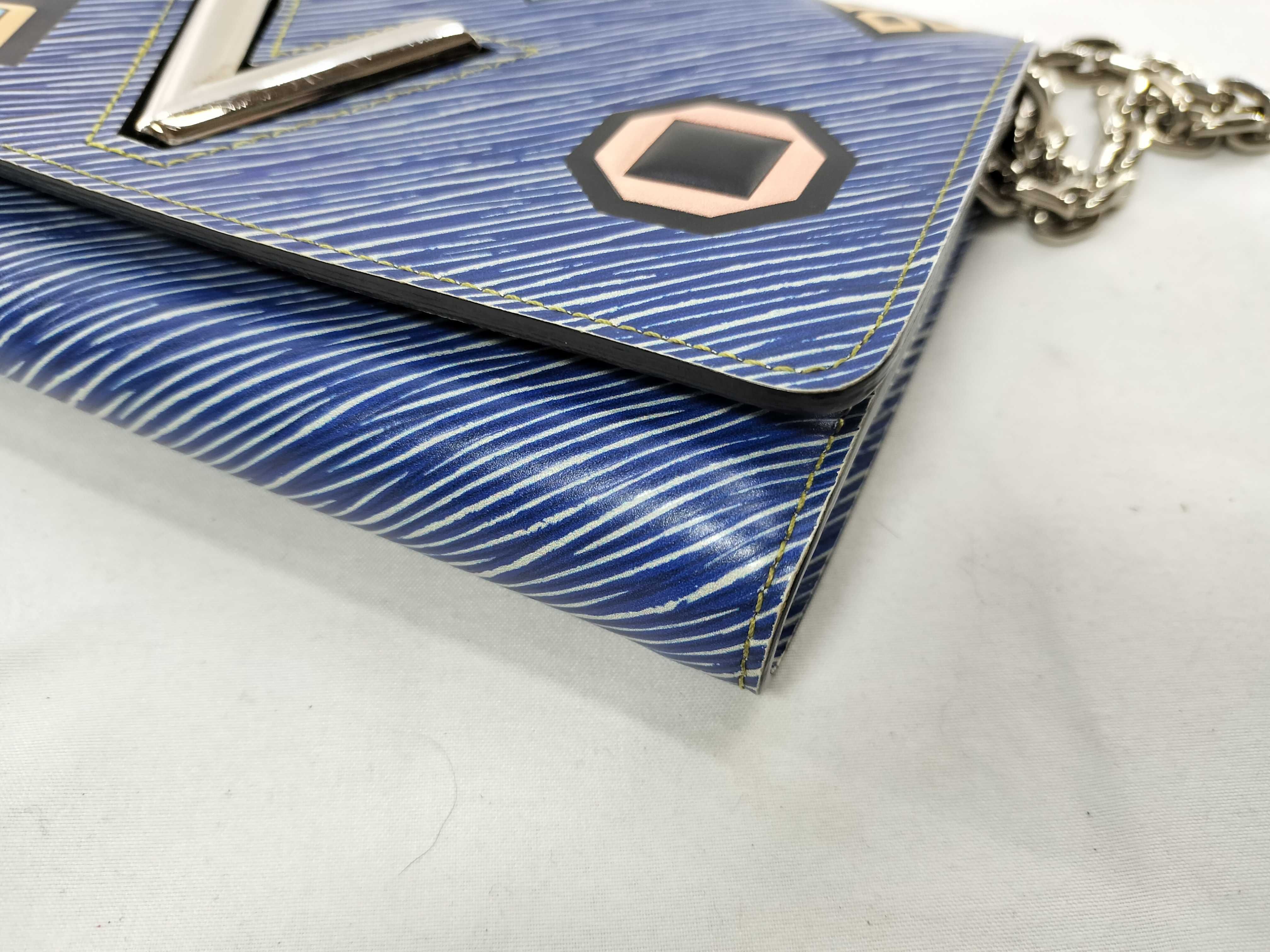Twist MM Epi Denim Leather Shoulder Bag — view 5