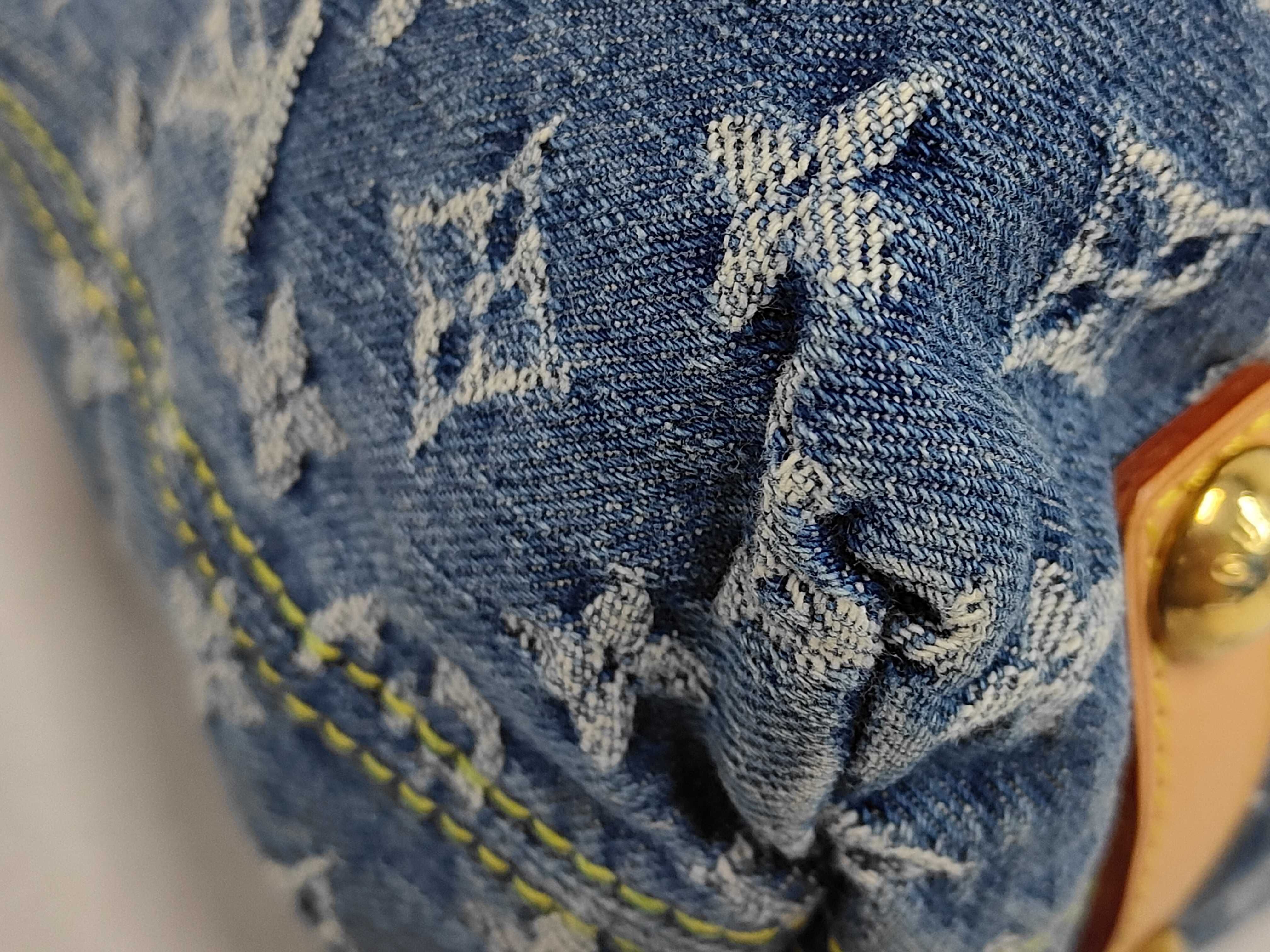 Monogram Denim Baggy GM Shoulder Bag — view 3