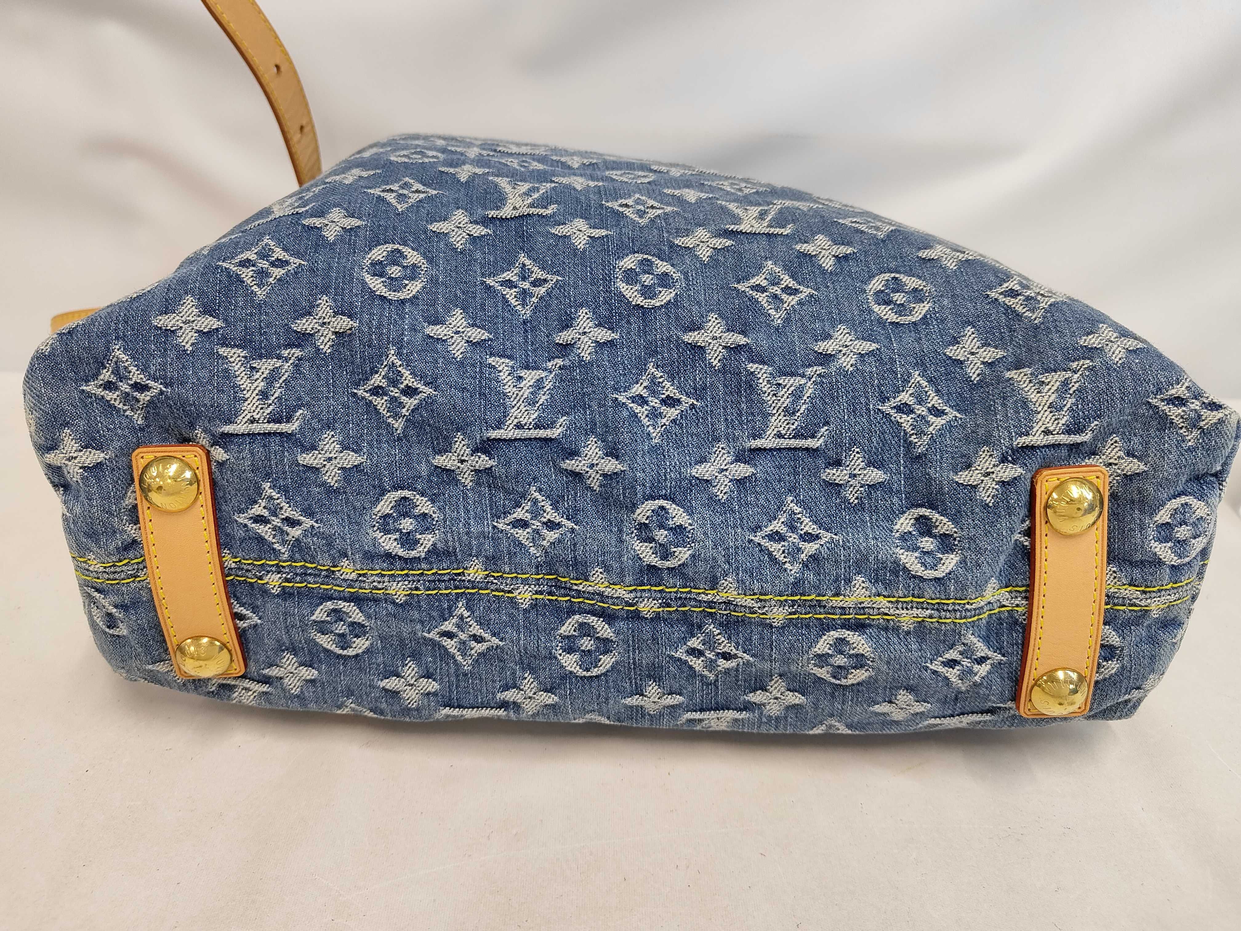 Monogram Denim Baggy GM Shoulder Bag — view 4
